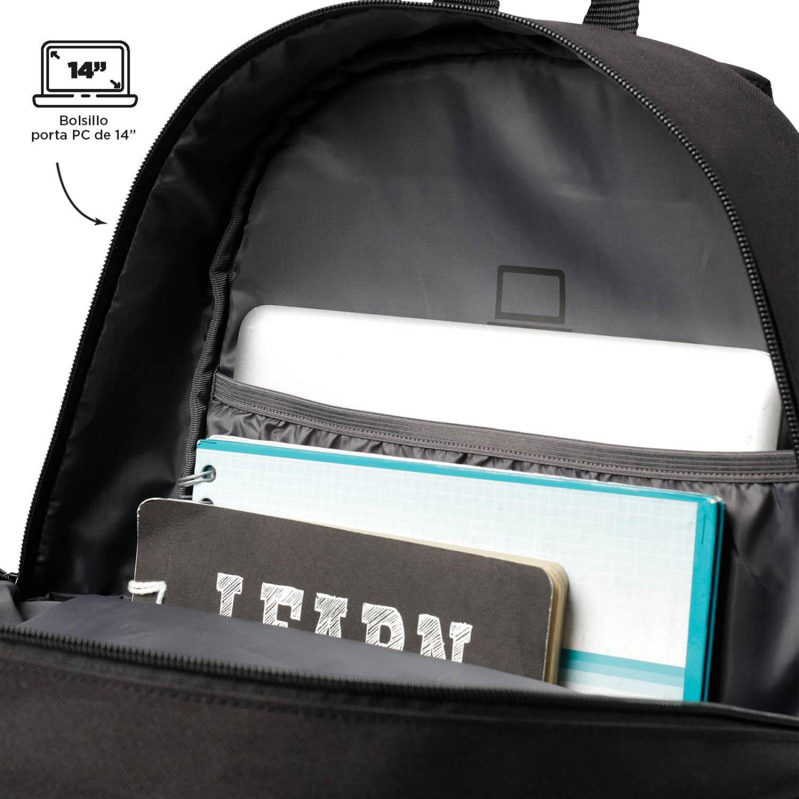 Mochila Totto Tocax 2120F-N01 Negro  