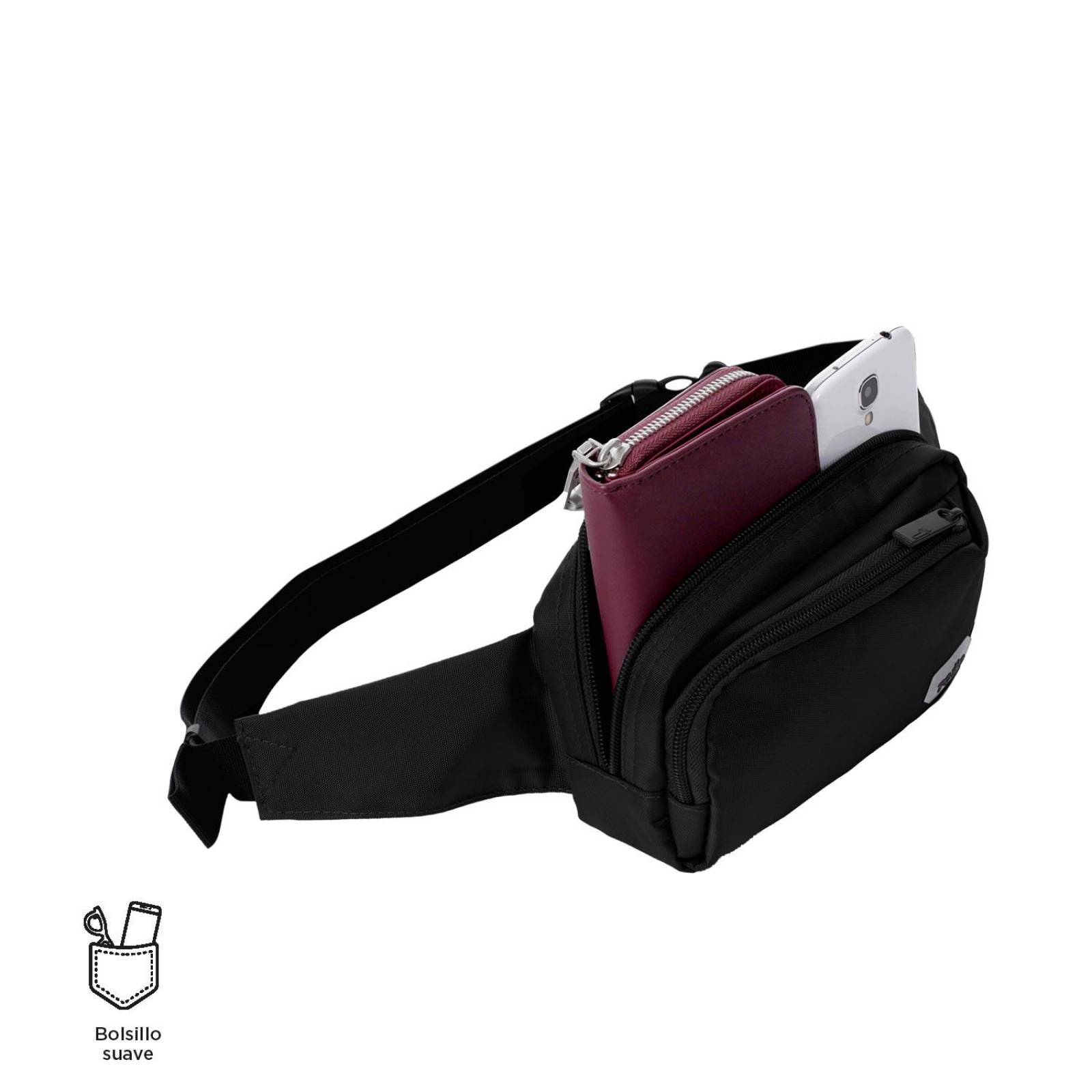 Cangurera Totto Samuel 2120Z-N01 Negra  