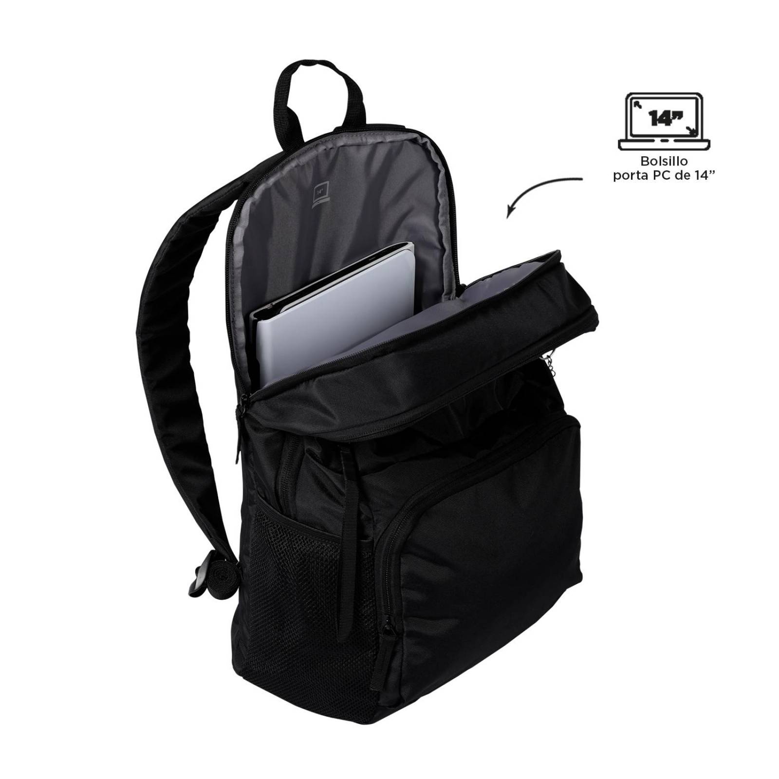 Mochila Totto Cloud 23200-N01 Negro  