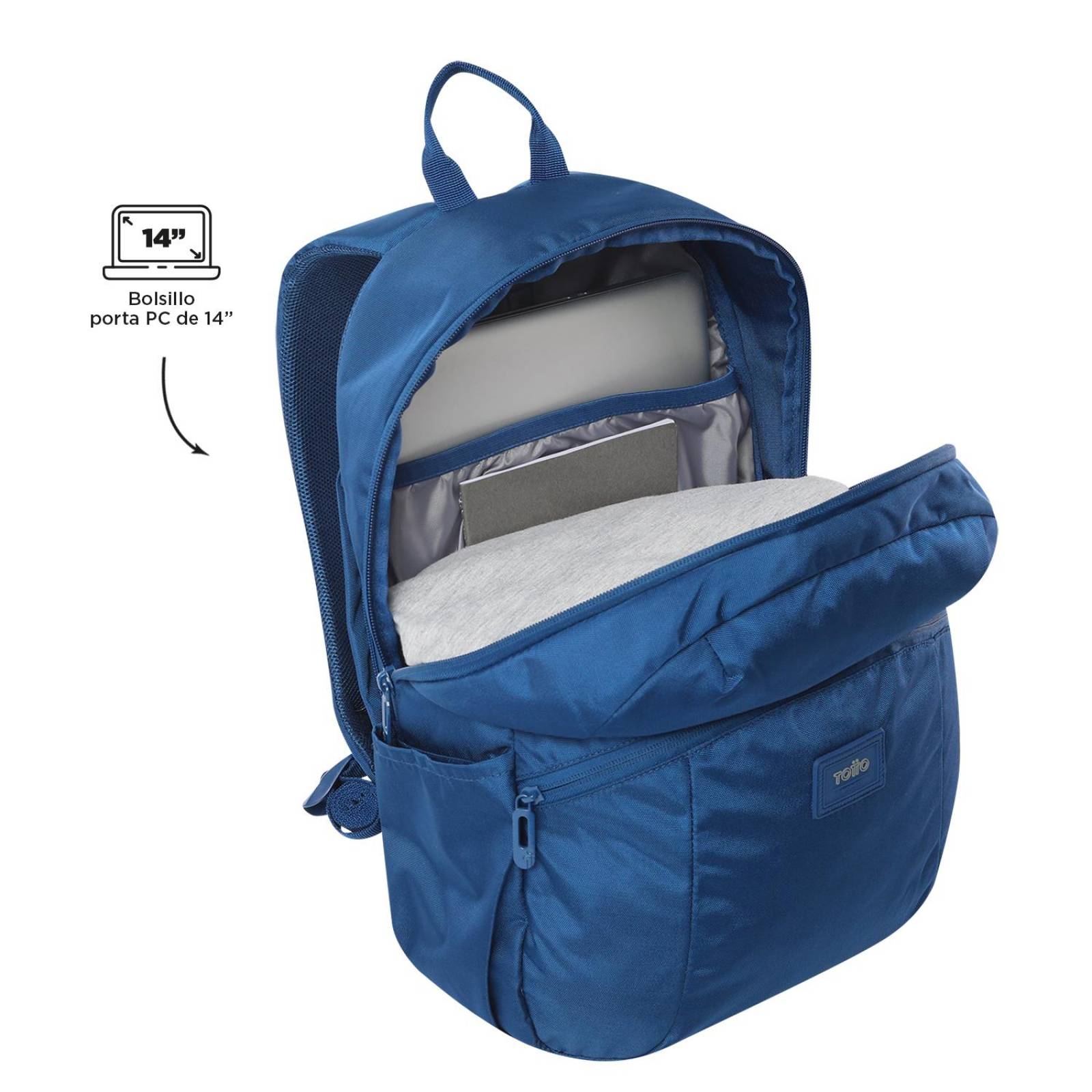 Mochila Totto Trik M 23200-Z3G Azul