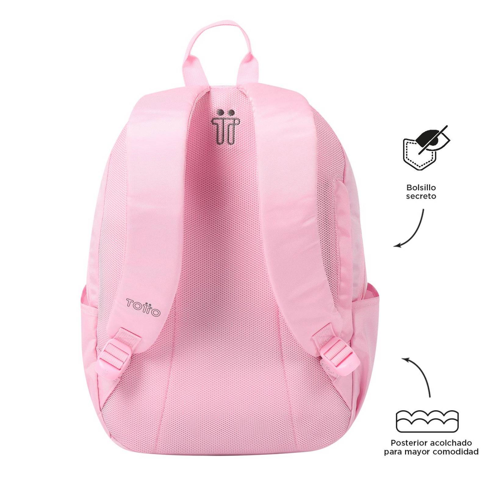 Mochila Totto Trik M 23200-P2X Rosa