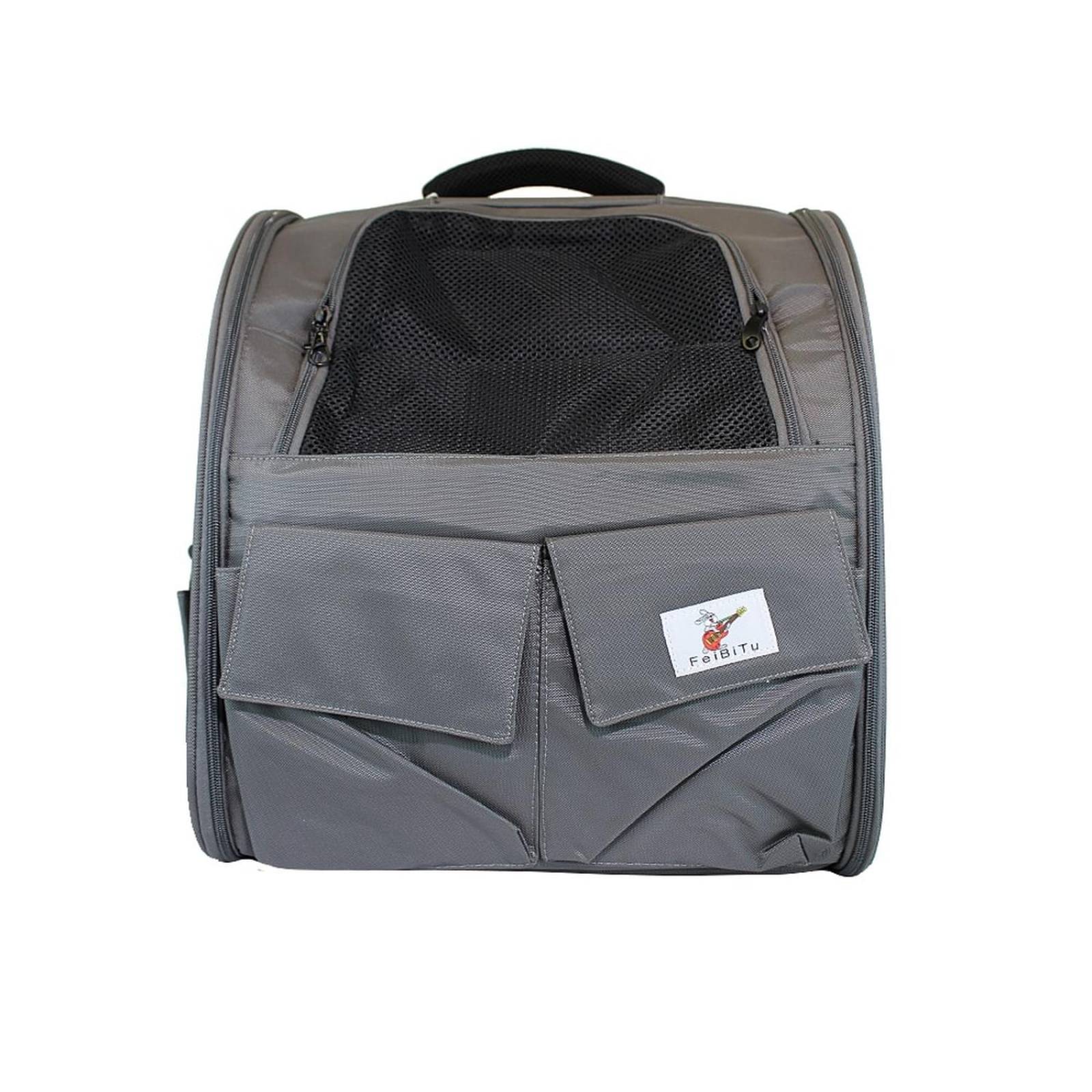 Mochila Skv B21101 Para Mascota Gris  