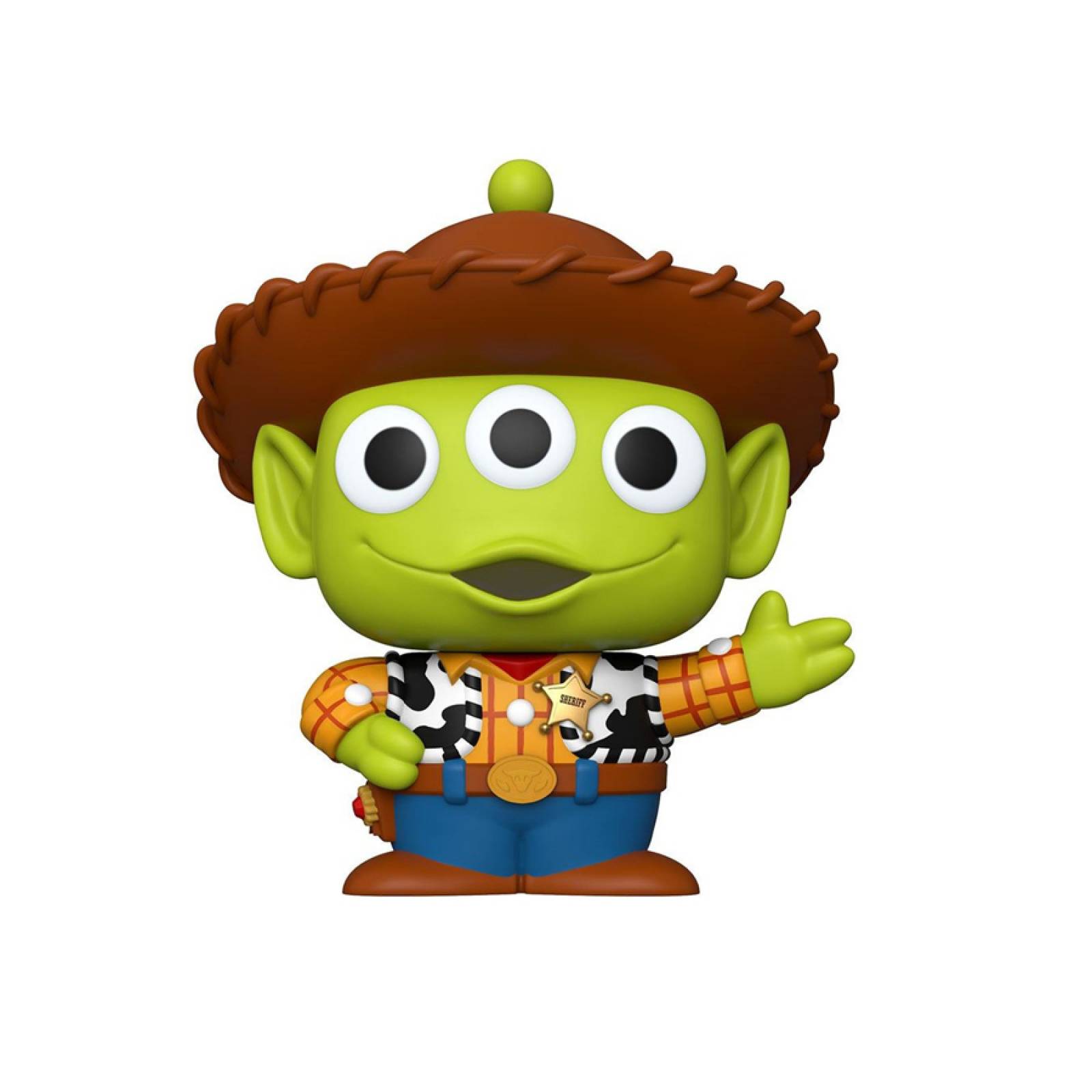 Funko Pop Disney: Pixar- Alien Disfrazado Woody 10 Pulgadas