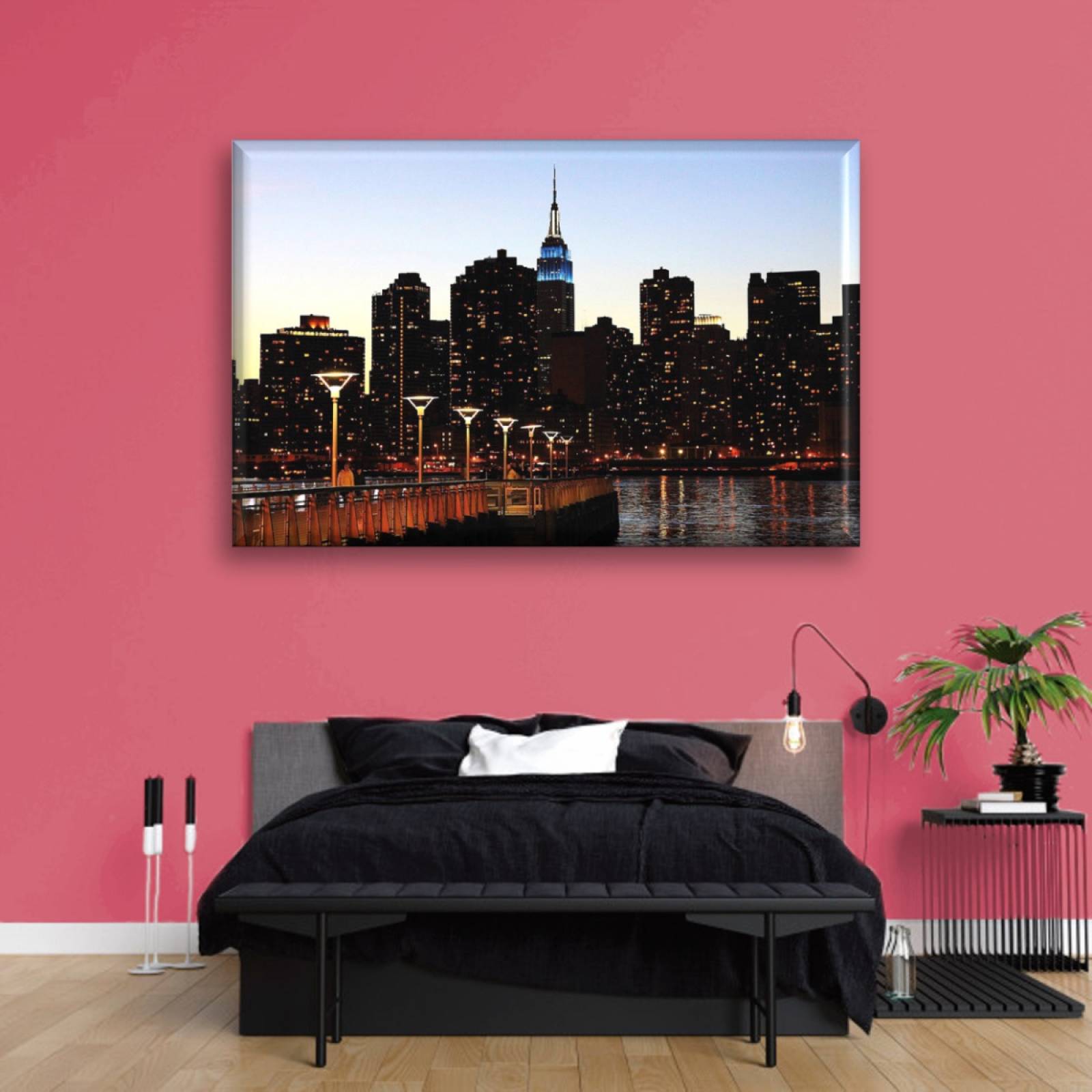 Cuadro Canva Decorativo Nueva York 90X60 cm
