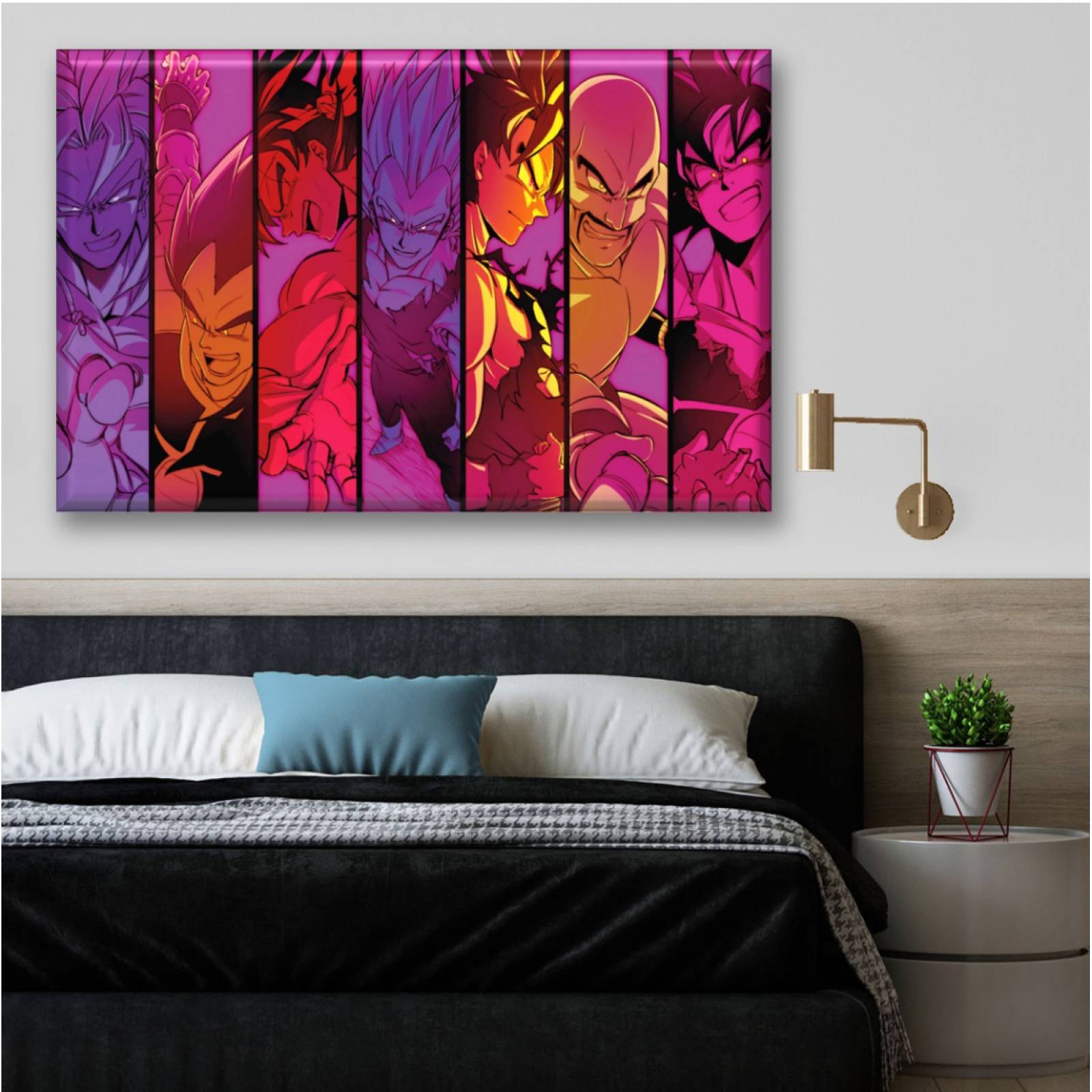 Cuadro Canva Decorativo Dragon Ball Z 90X60 cm