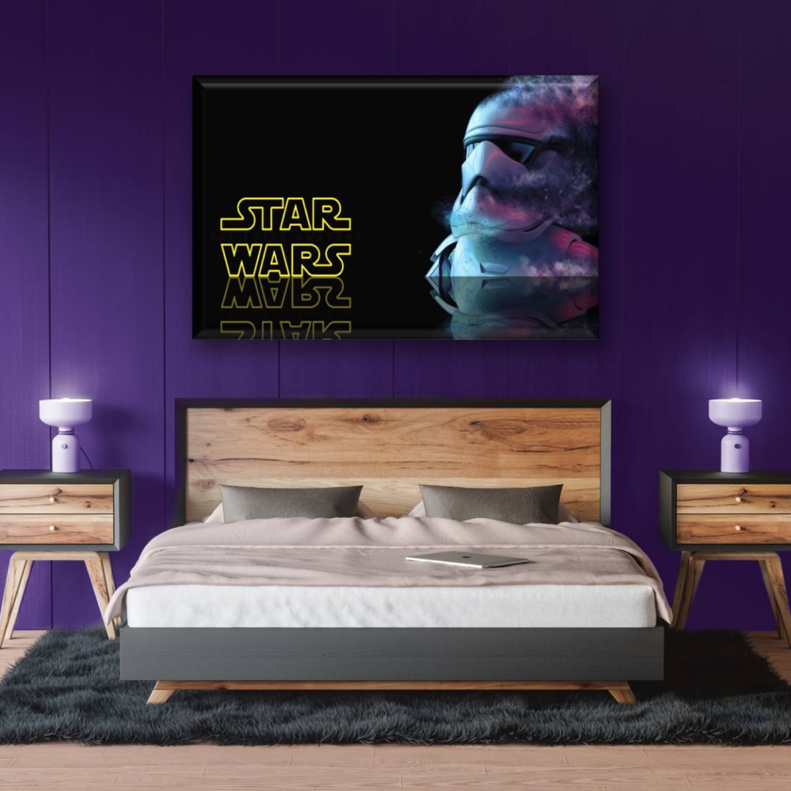 Cuadro Canva Decorativo Stormtrooper Star Wars 90X60 cm