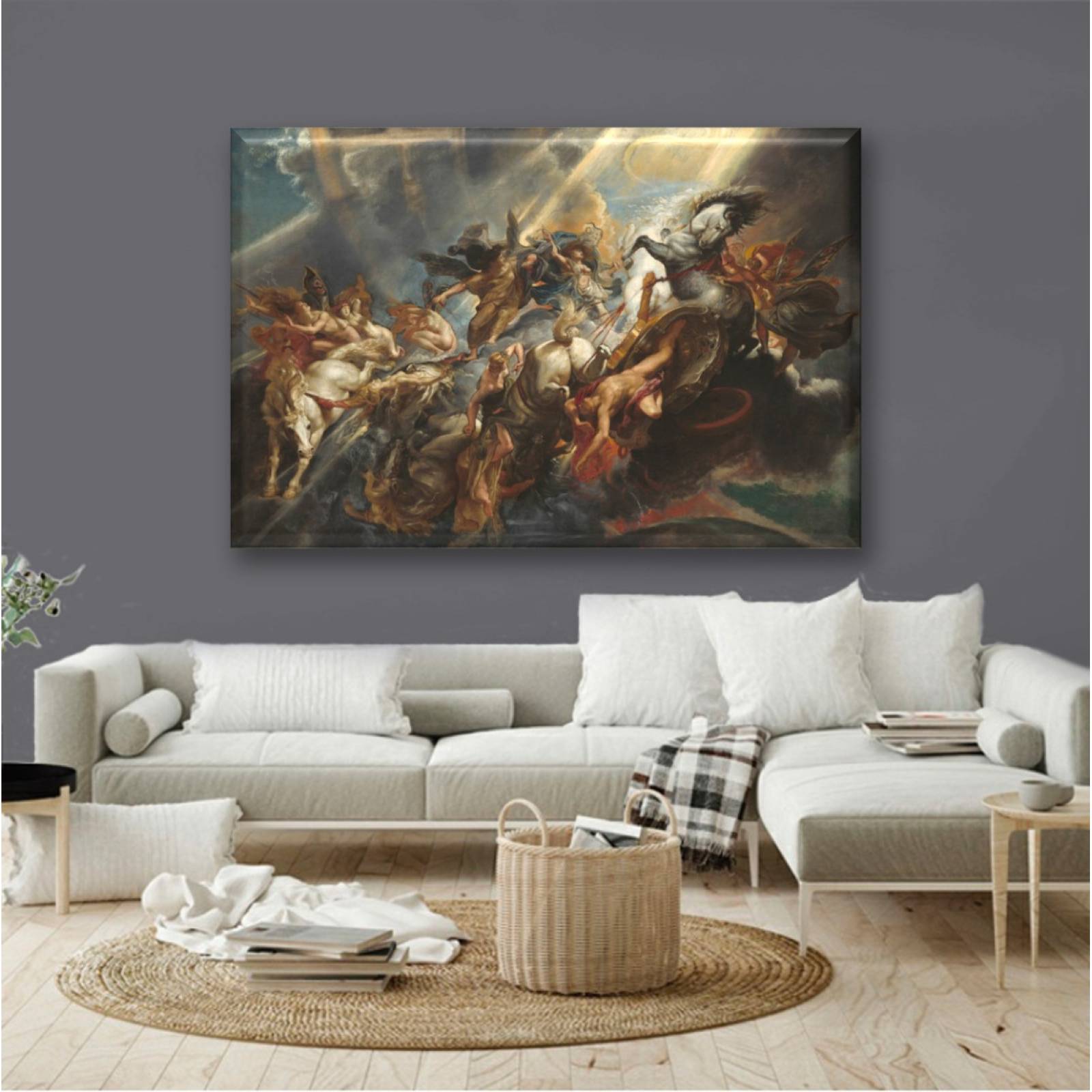 Cuadro Canva La Caída De Faetón By Pedro Pablo 90X60 cm