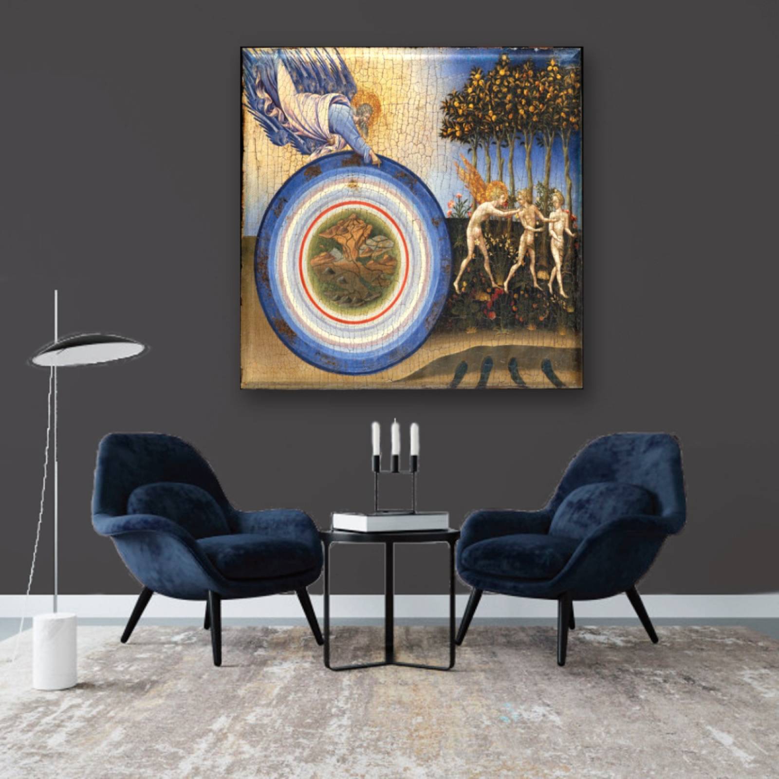 Cuadro Canva La Creacion Del Mundo 80X80 cm