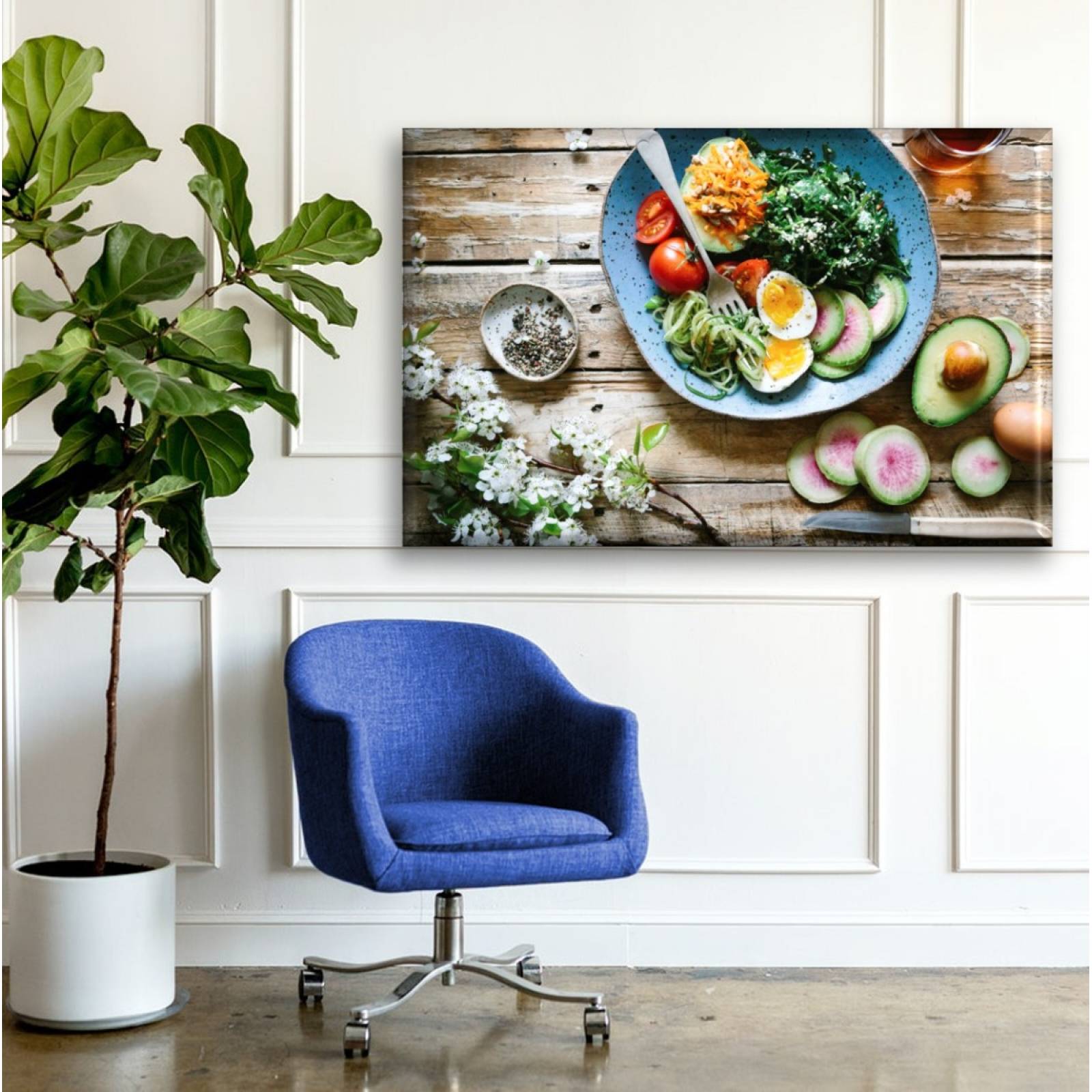 Cuadro Canva Decorativo Desayuno Saludable 90X60 cm