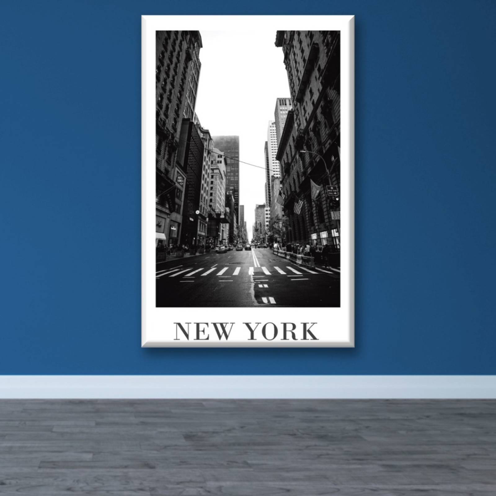 Cuadro Canva Decorativo Póster New York 90X60 cm