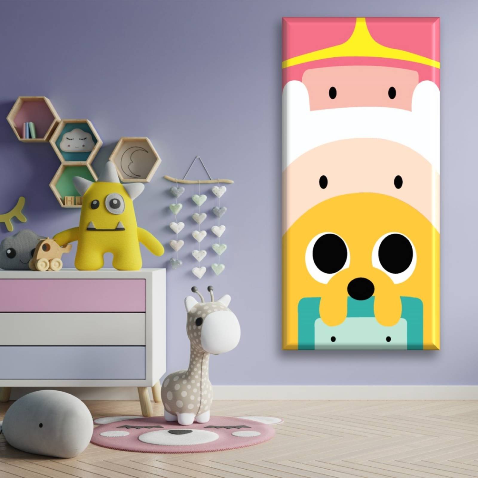 Cuadro Canva Decorativo Hora De Aventura 50X100 cm