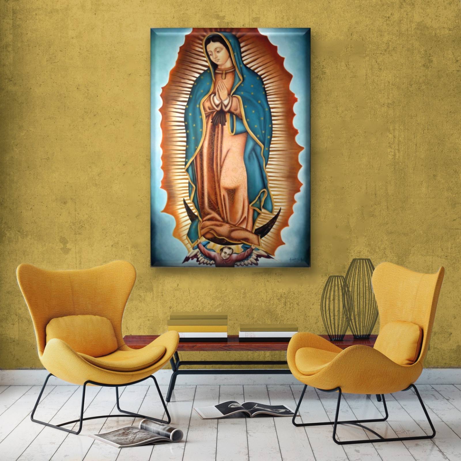 Cuadro Canva Decorativo Virgen De Guadalupe 60X40 cm