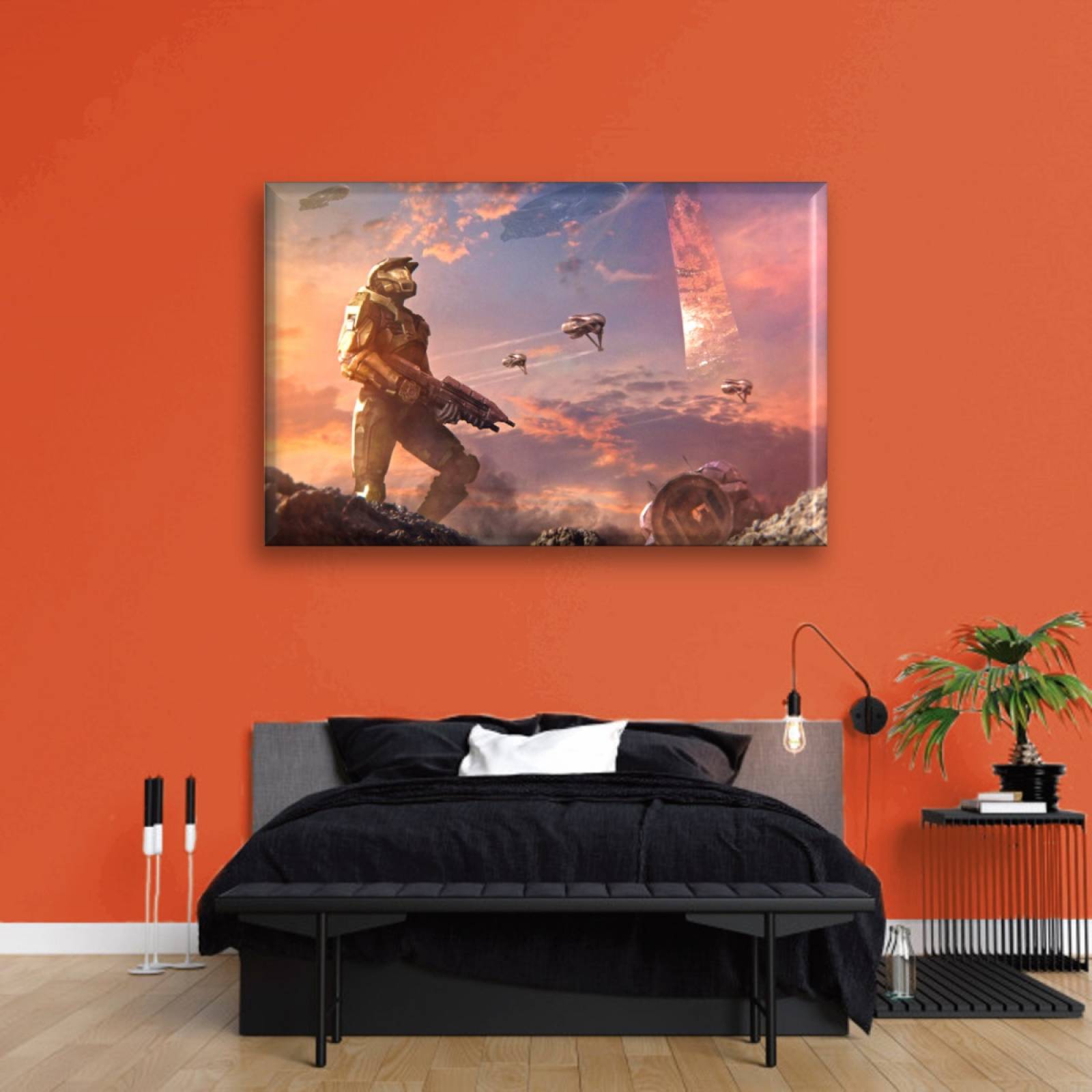 Cuadro Canva Decorativo Master Chief Halo 60X40 cm