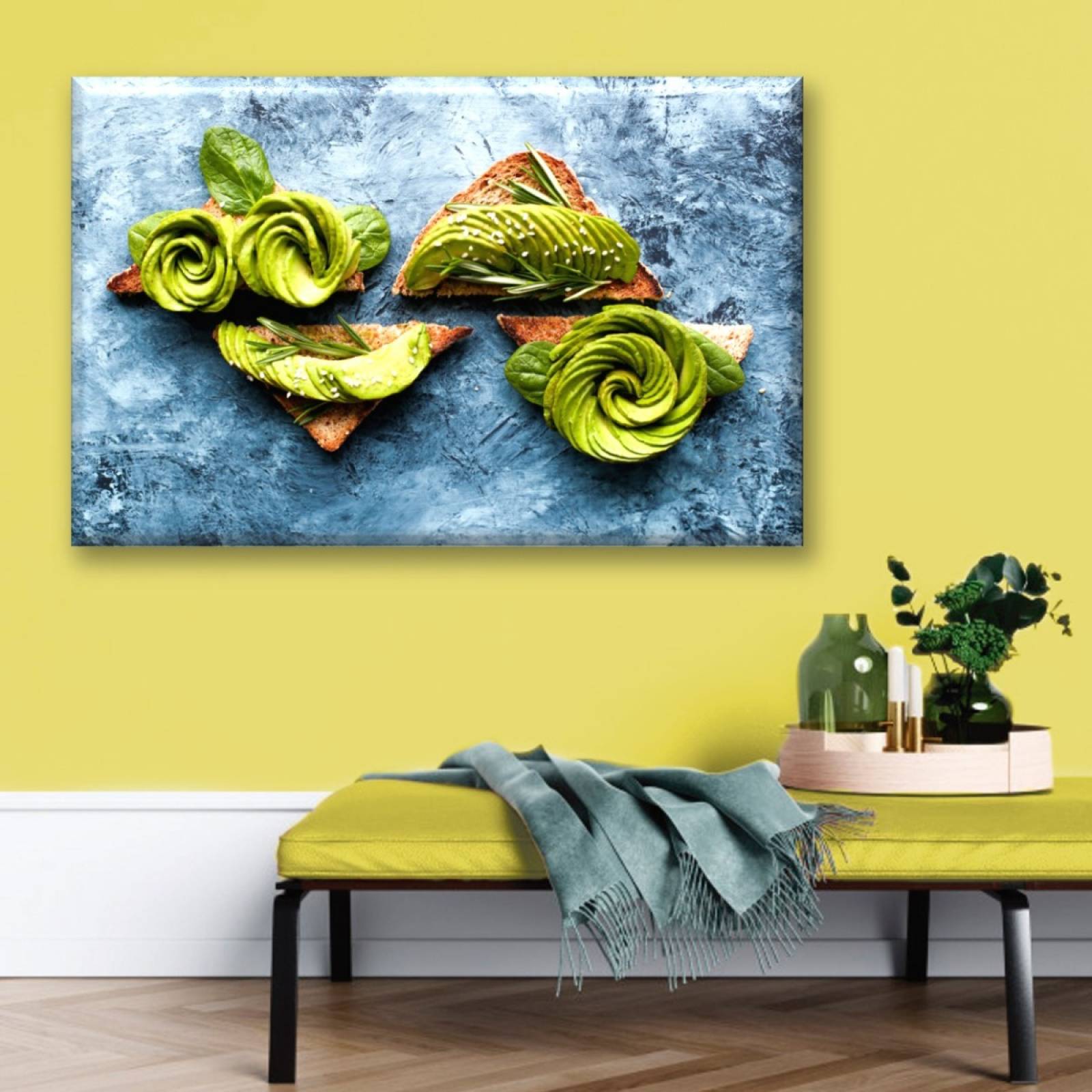 Cuadro Canva Decorativo Tostadas De Aguacate 60X40 cm