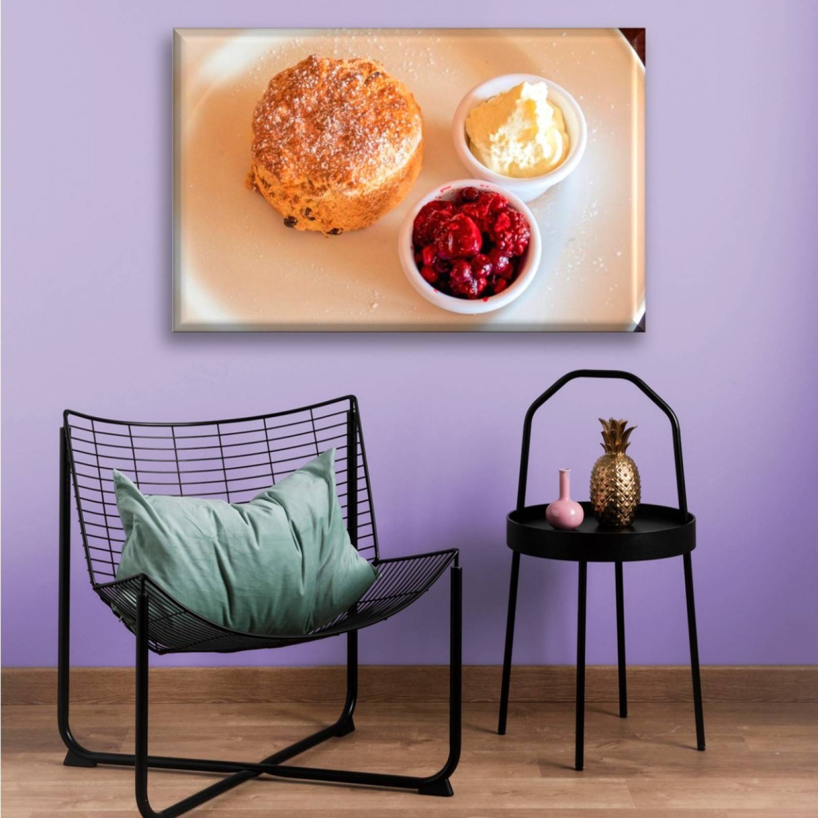 Cuadro Canva Decorativo Bisquet Dulce 60X40 cm