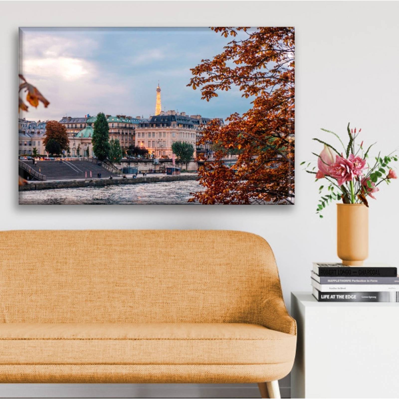 Cuadro Canva Decorativo Lago En París 60X40 cm