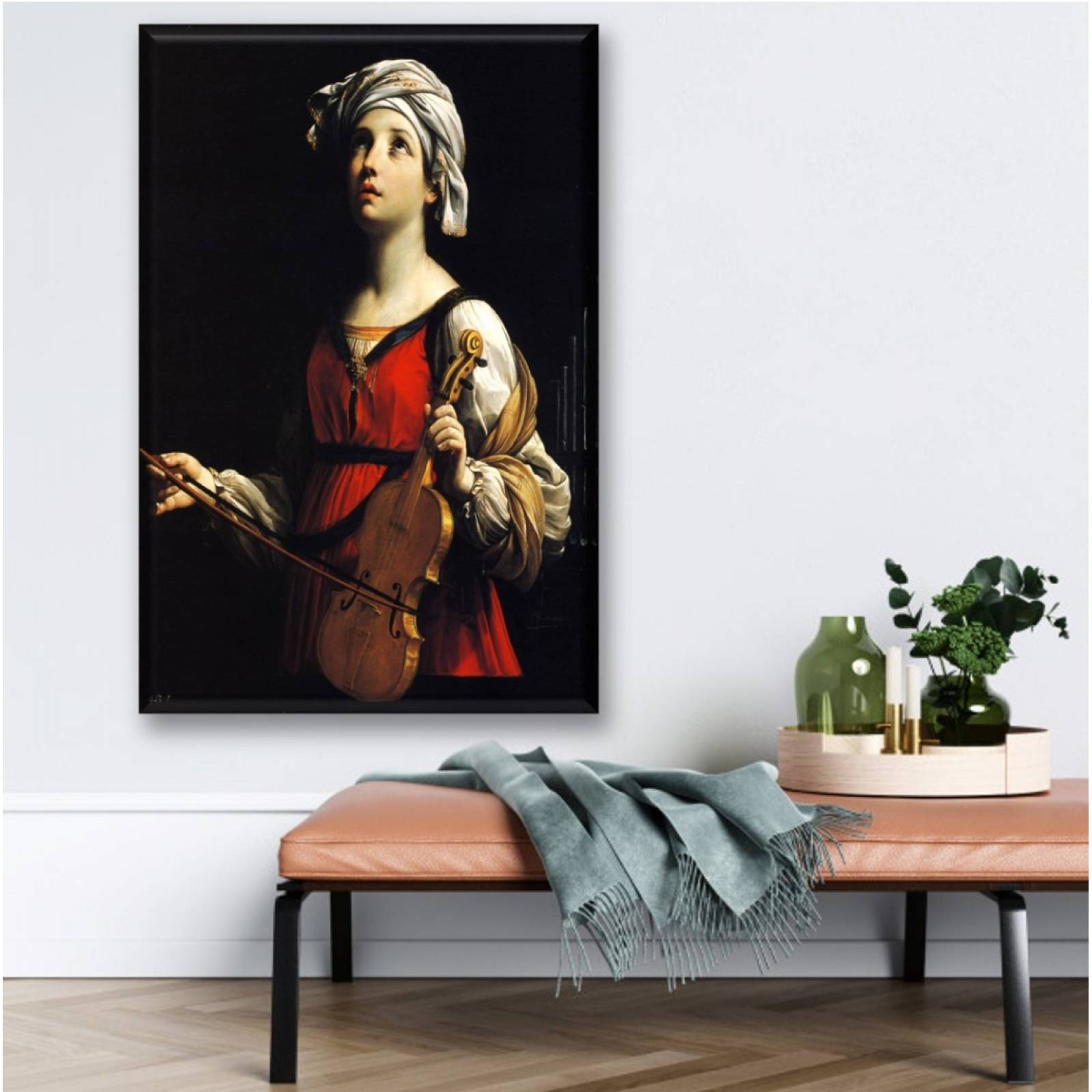 Cuadro Canva Decorativo Santa Cecilia 60X40 cm