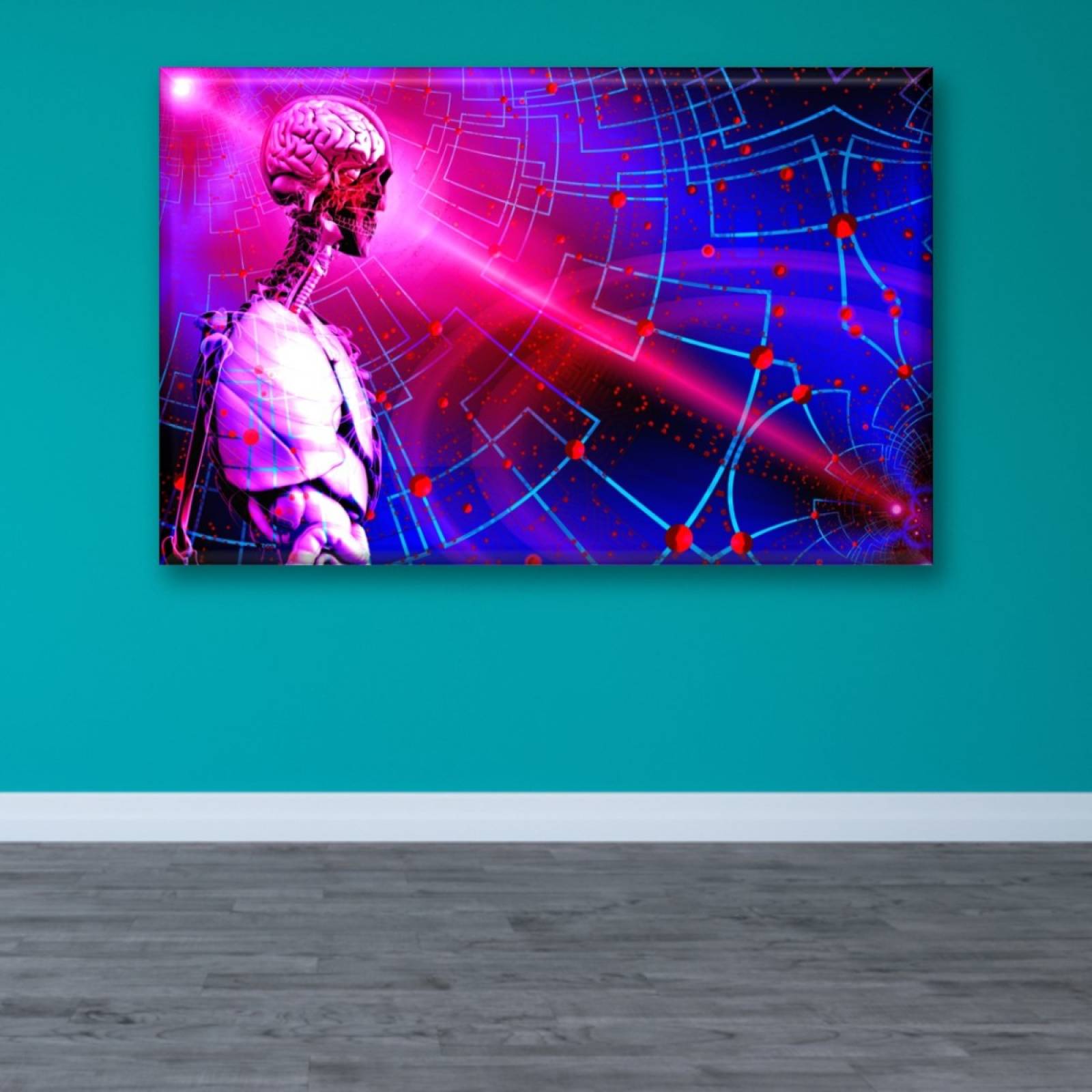 Cuadro Canva Decorativo Tecnología Futurista 60X40 cm