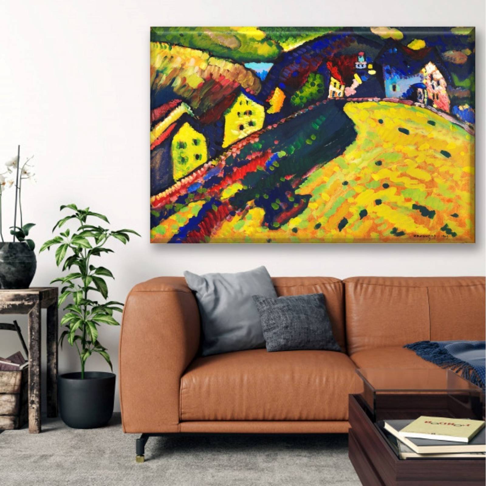 Cuadro Canva Decorativo Casas En Murnau 60X40 cm