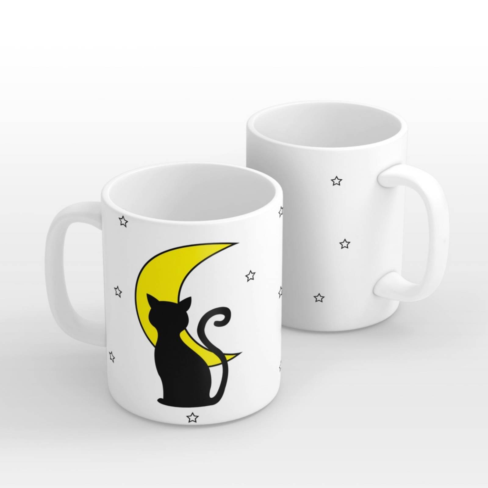 TAZA PERSONALIZADA GATO EN LA LUNA MODELO TRADICIONAL