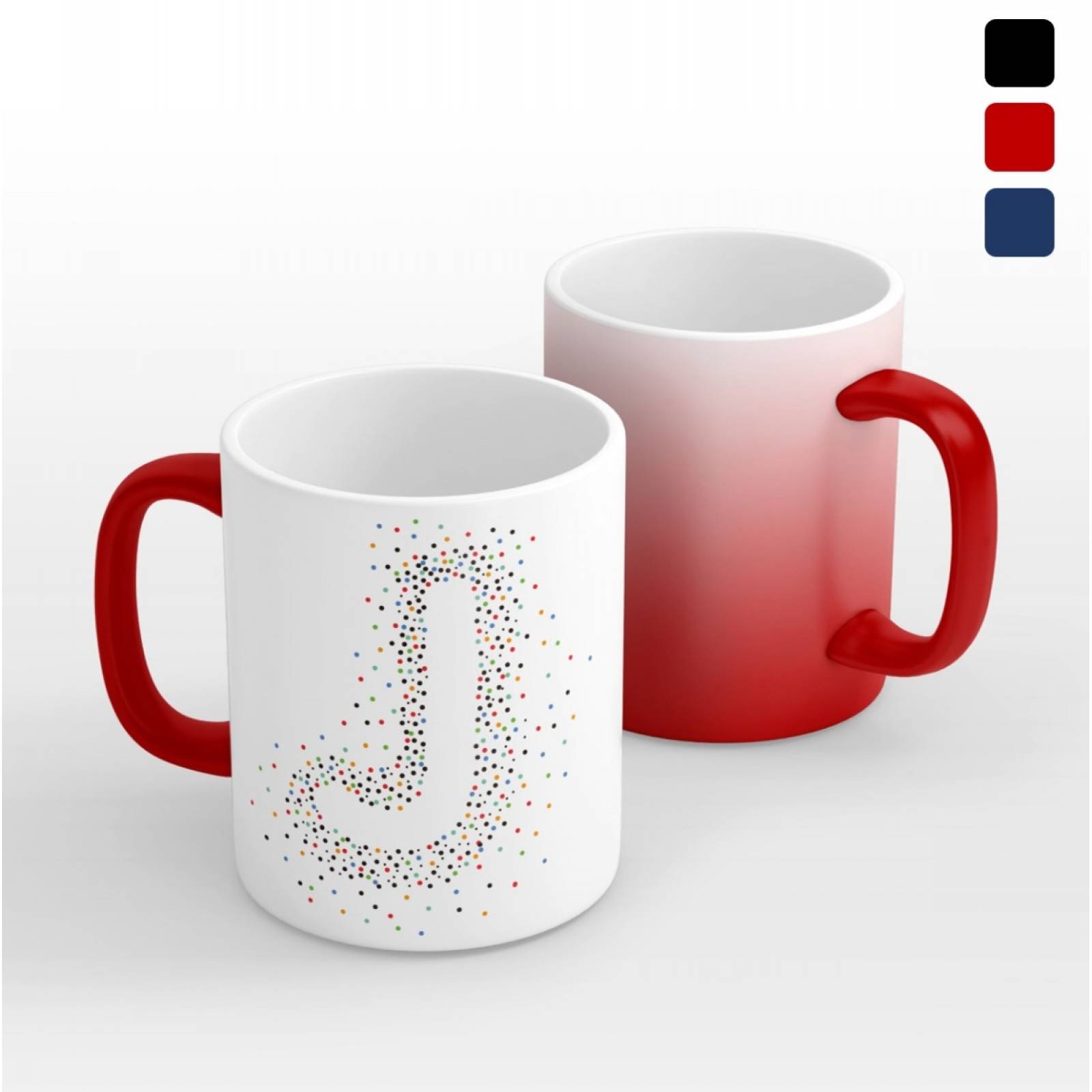 TAZA PERSONALIZADA LETRA J MODELO MÁGICA