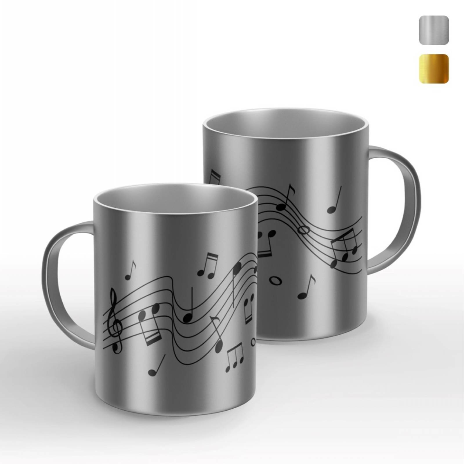 TAZA PERSONALIZADA NOTAS MUSICALES MODELO ESPEJO