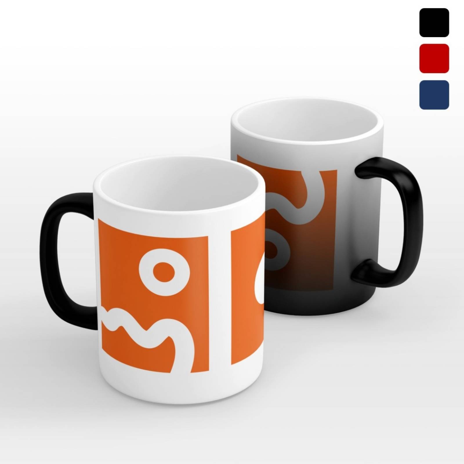 TAZA PERSONALIZADA PATTERN NARANJA MODELO MÁGICA