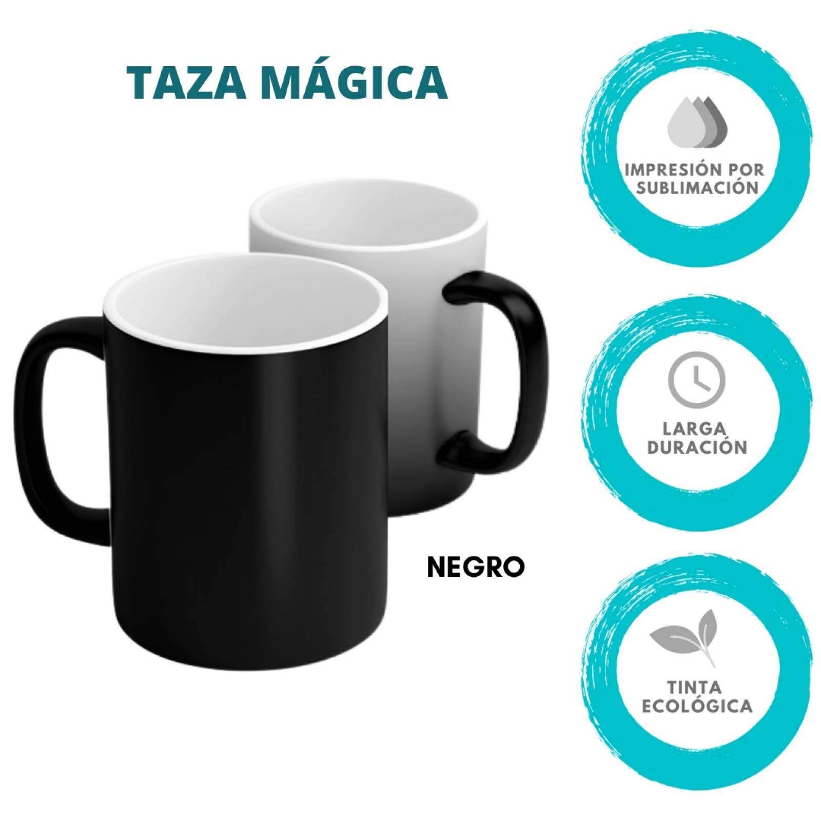 TAZA PERSONALIZADA YIN YANG MODELO MÁGICA.