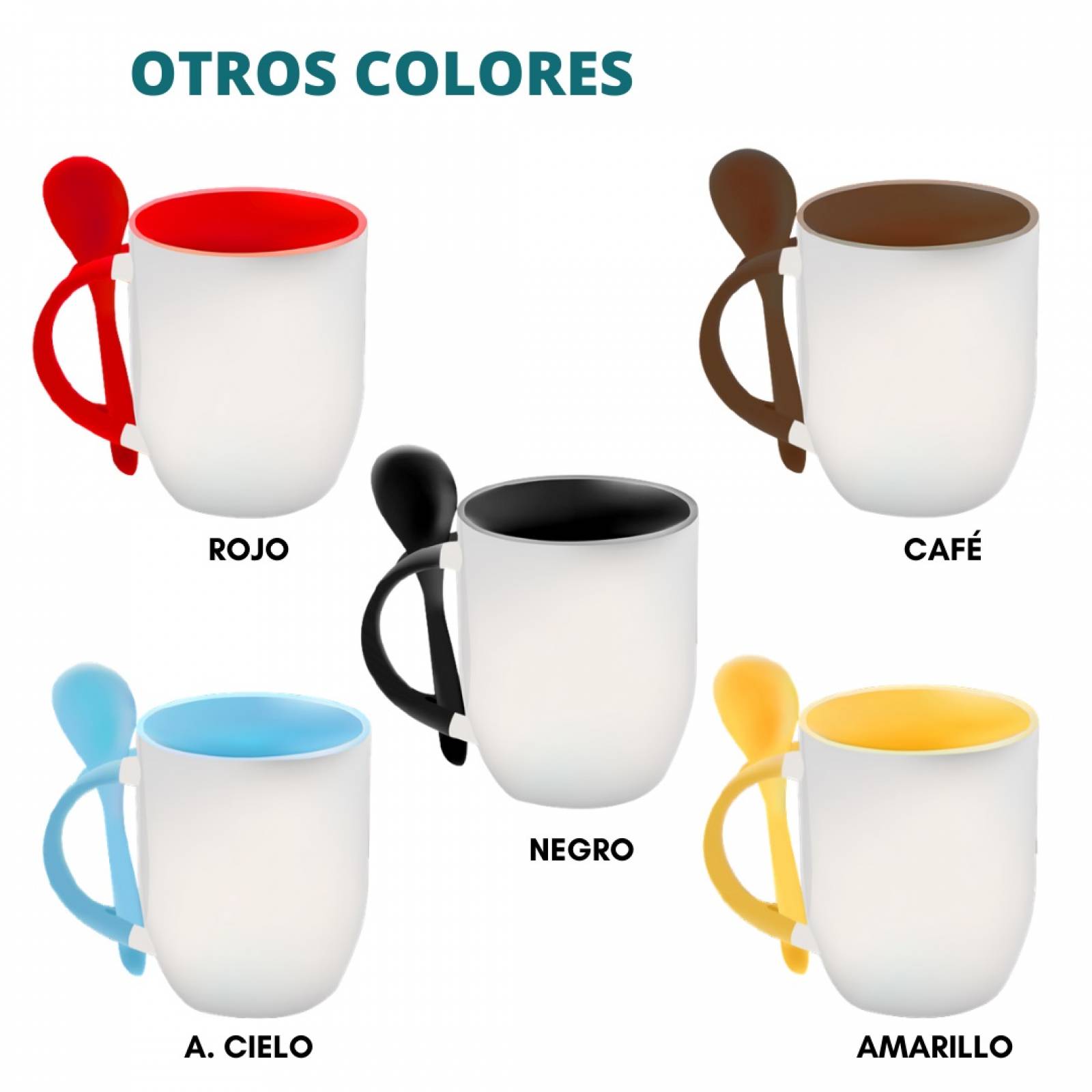 TAZA PERSONALIZADA  VENENO PARA LLAMA MODELO CON CUCHARA