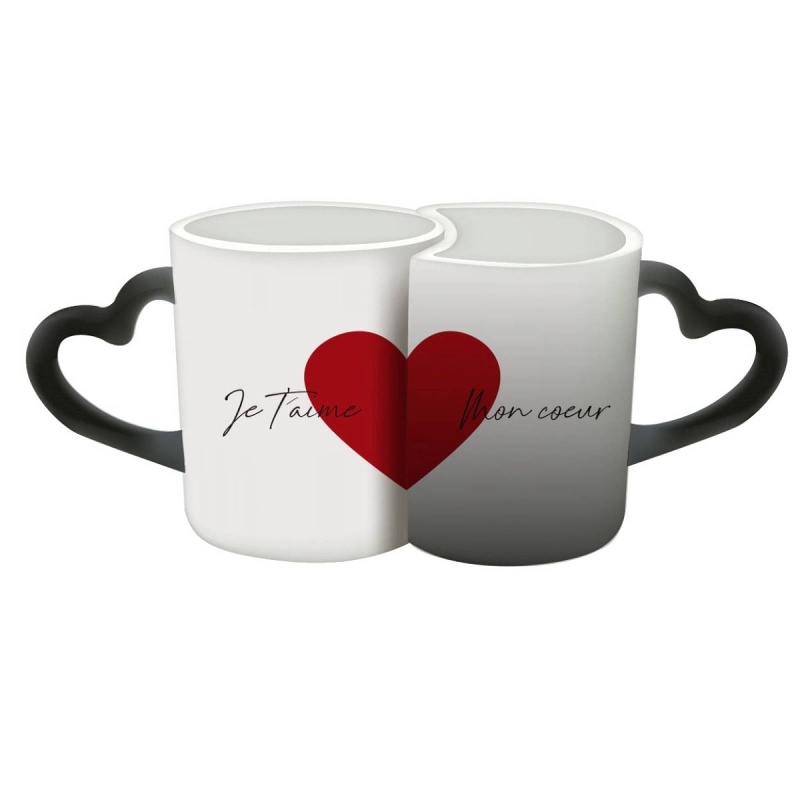 TAZA PERSONALIZADA AMOR FRANCÉS MODELO DUO PAREJA MÁGICA