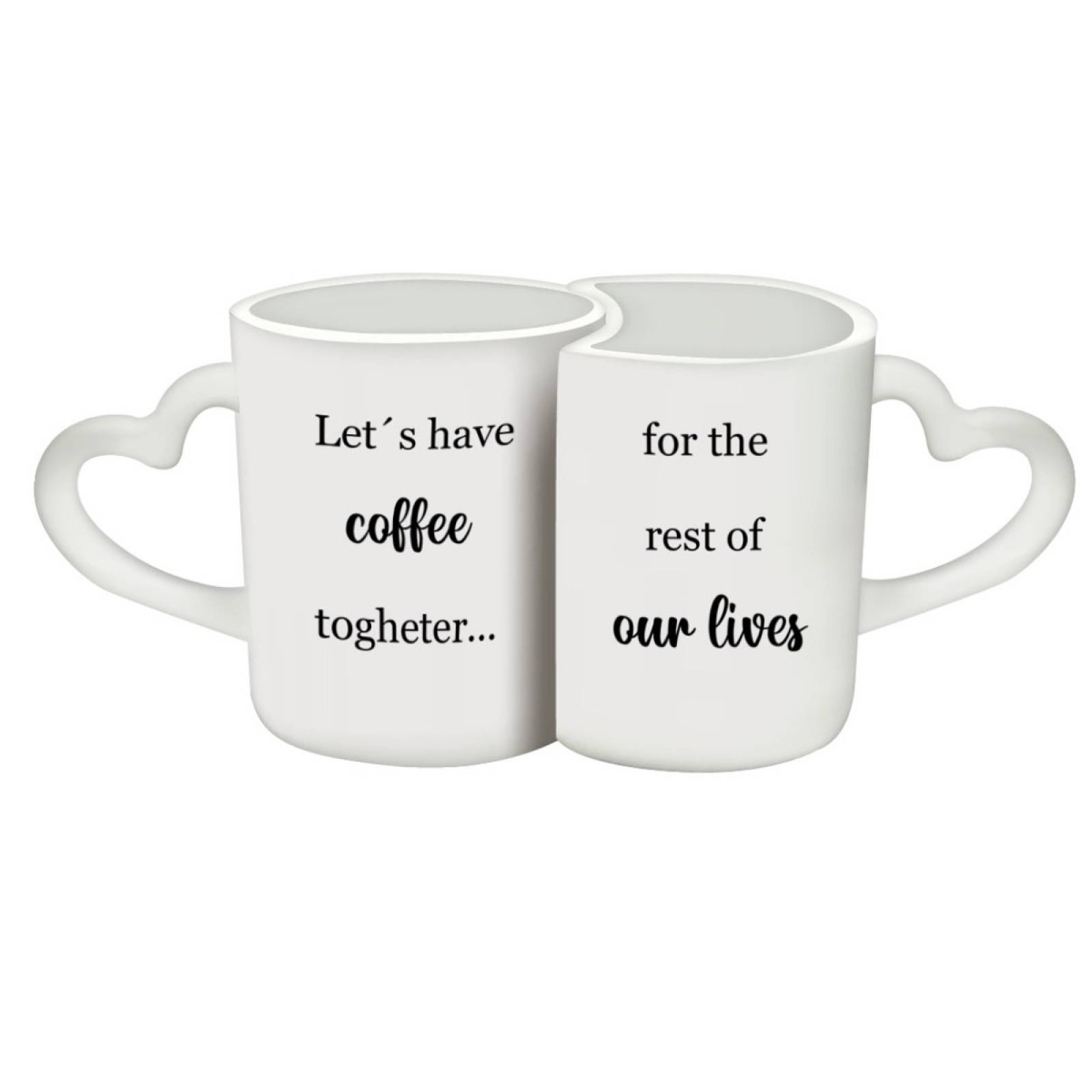 TAZA PERSONALIZADA CAFÉ JUNTOS MODELO DUO PAREJA