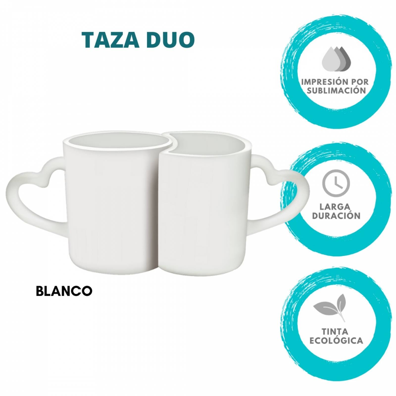 TAZA PERSONALIZADA JUNTOS MODELO DUO PAREJA