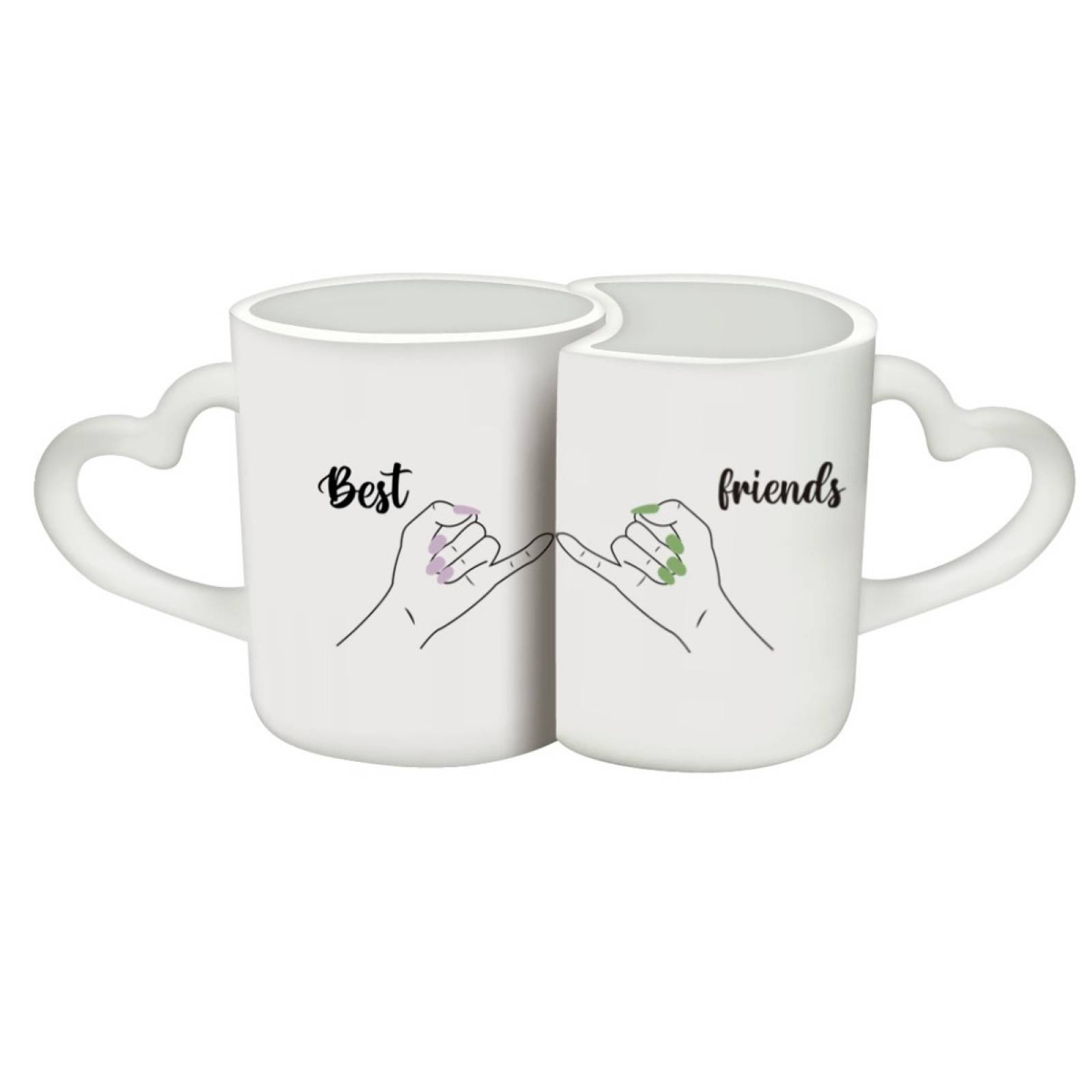 TAZA PERSONALIZADA MEJORES AMIGAS MODELO DUO PAREJA