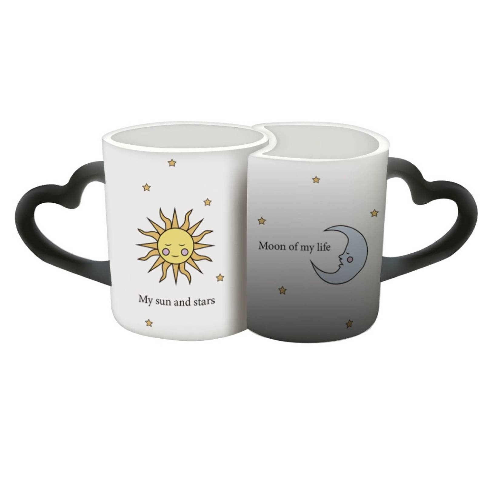 TAZA PERSONALIZADA SOL Y LUNA MODELO DUO PAREJA MÁGICA