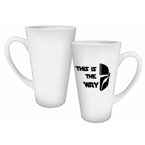 TAZA PERSONALIZADA THIS IS THE WAY MODELO CONICA 17 OZ