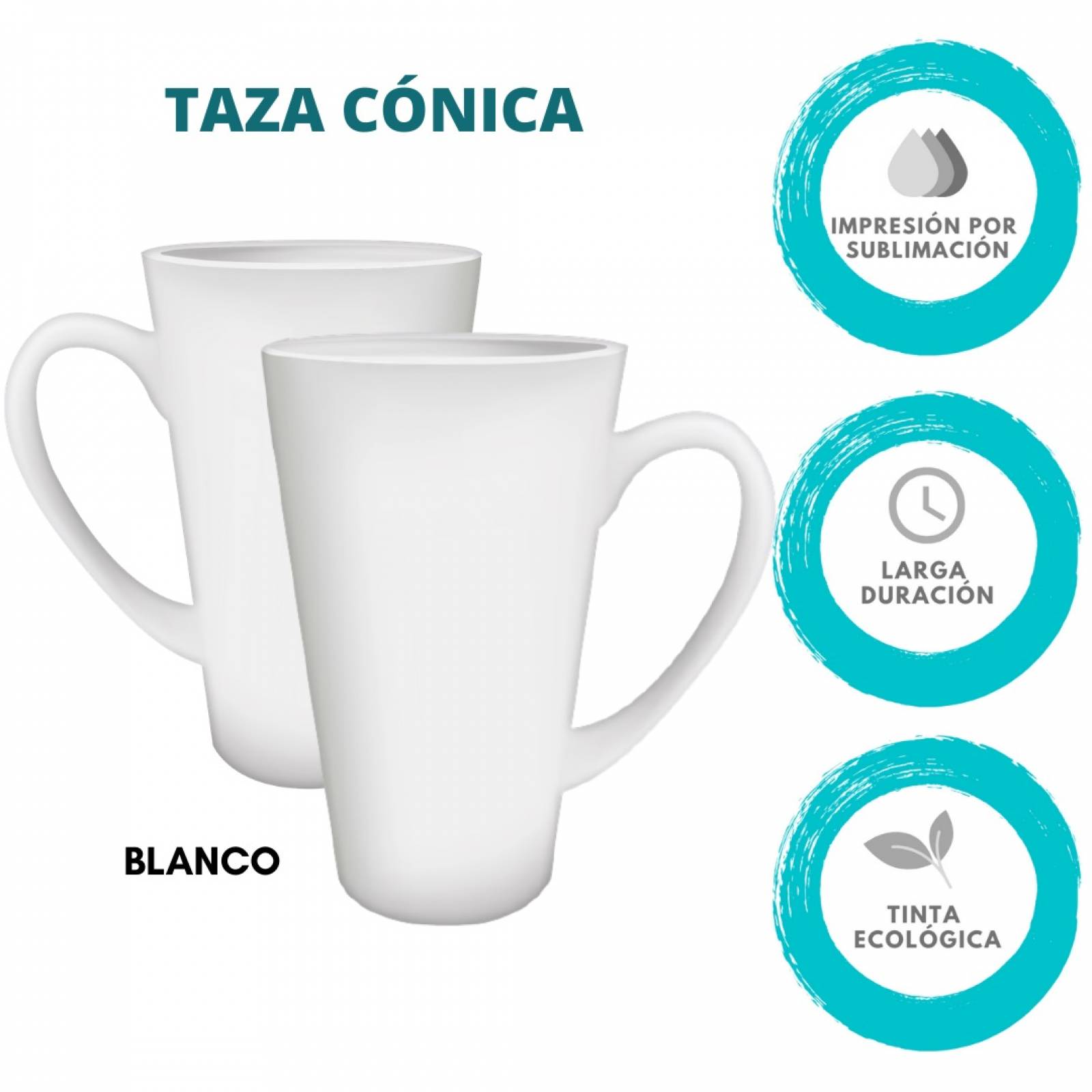 TAZA PERSONALIZADA UNICORNIO MODELO CONICA 17 OZ