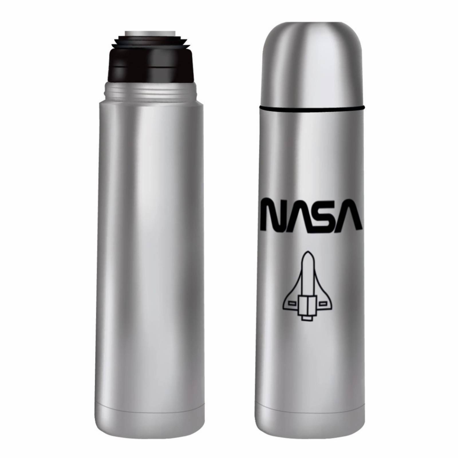 TERMO CILINDRO BALA NASA PLATA 500 ML