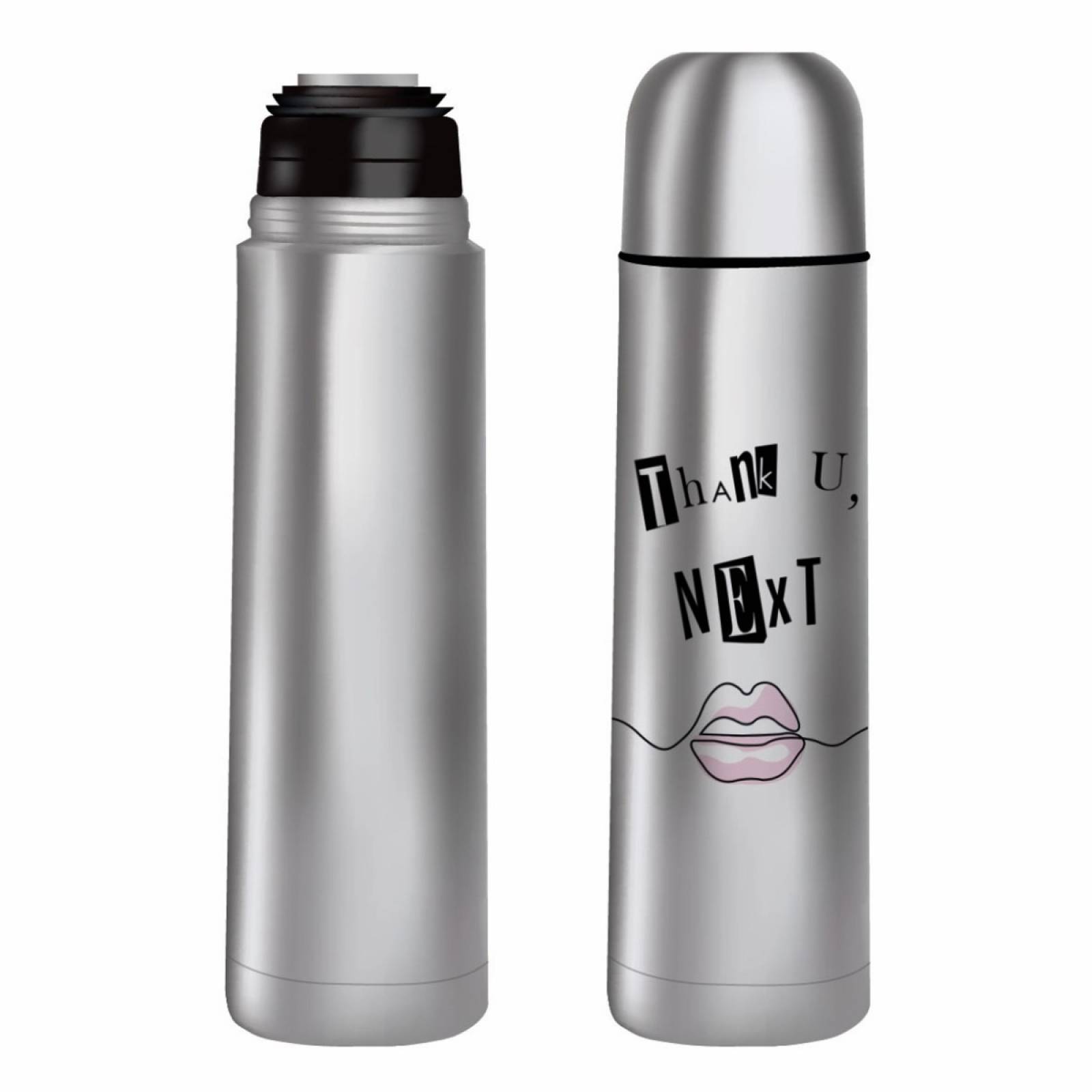 TERMO CILINDRO BALA THANK YOU NEXT PLATA 500 ML