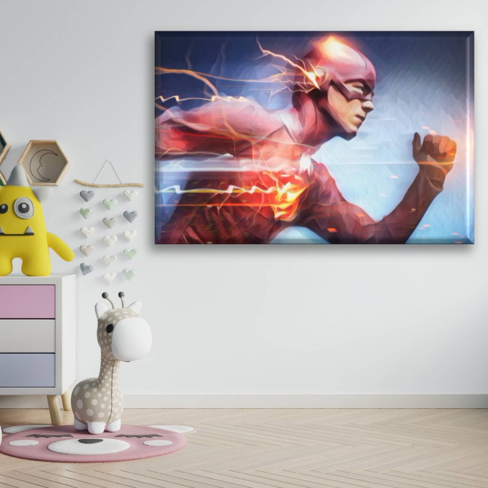 Cuadro Canva Decorativo Flash Corriendo 60X40 cm