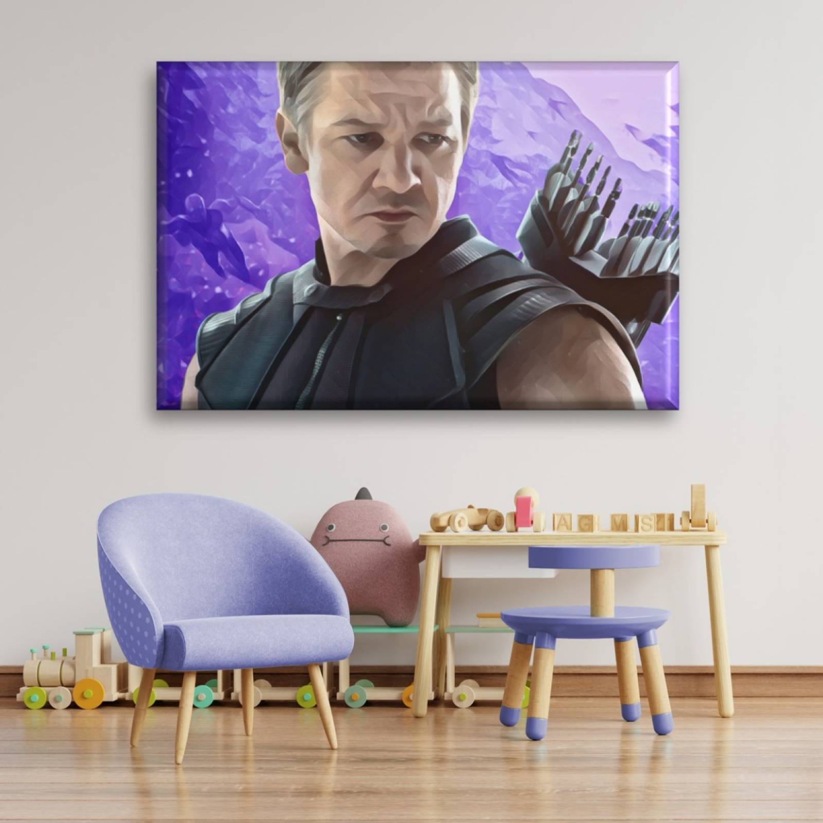 Cuadro Canva Decorativo Hawkeye 60X40 cm