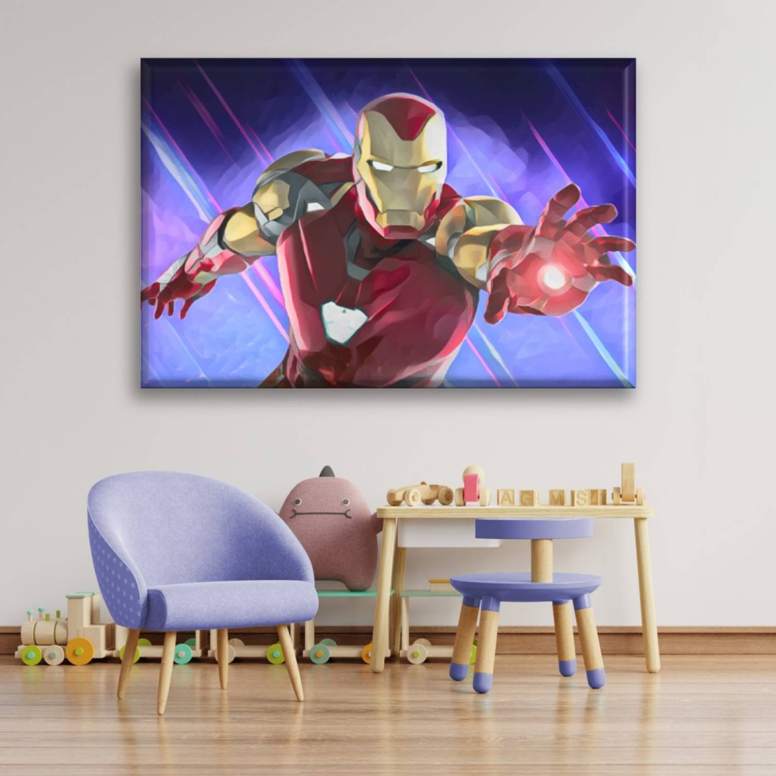 Cuadro Canva Decorativo Iron Man 60X40 cm