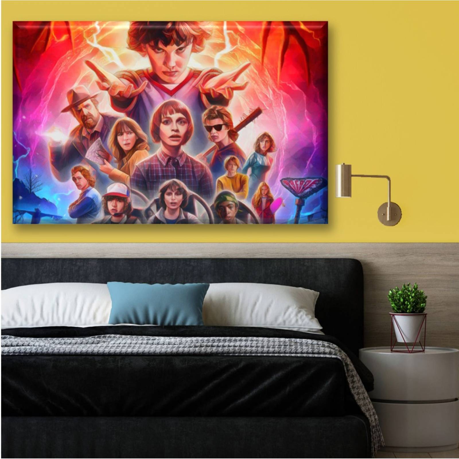 Cuadro Canva Decorativo Stranger Things 60X40 cm
