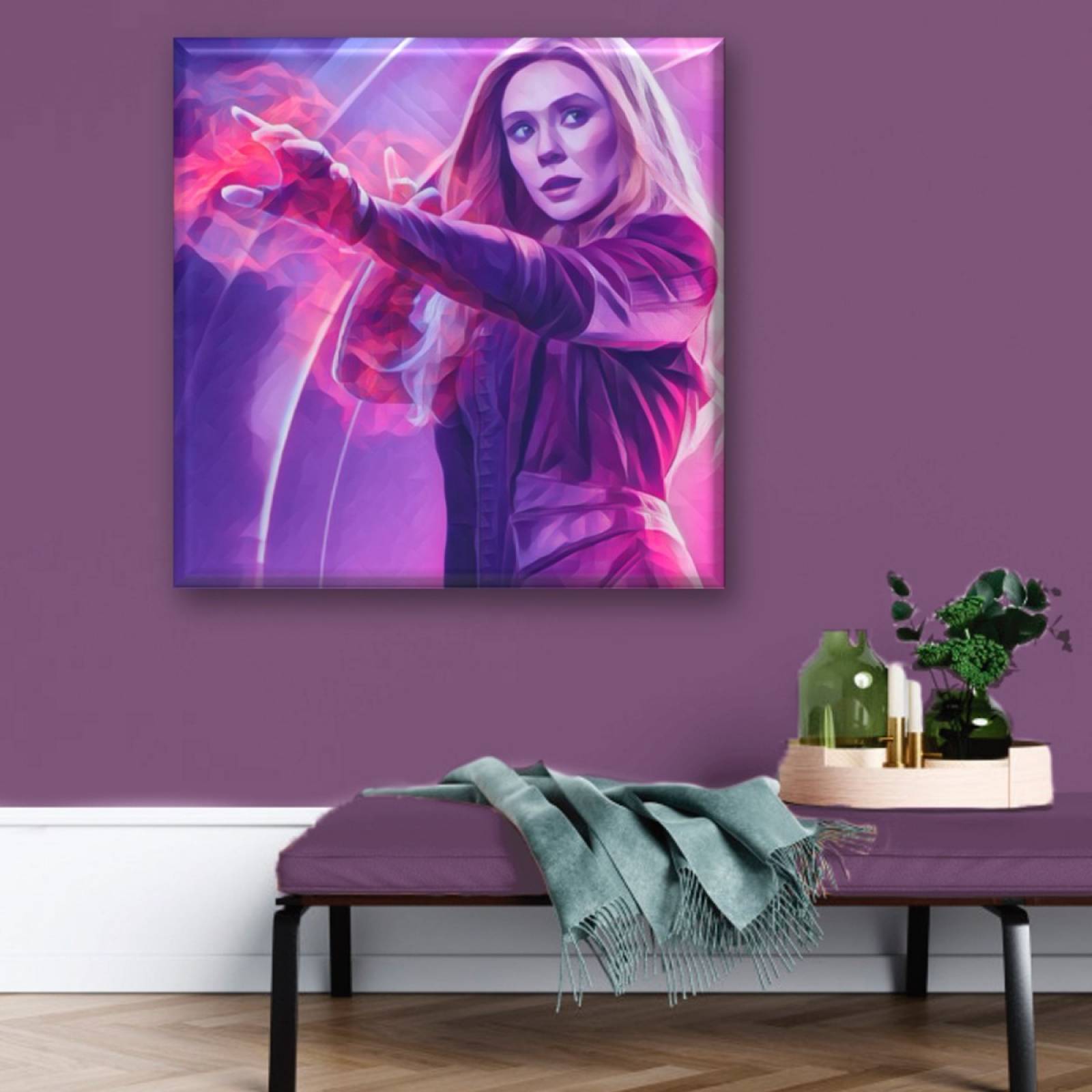 Cuadro Canva Decorativo Scarlet Witch 40X40 cm