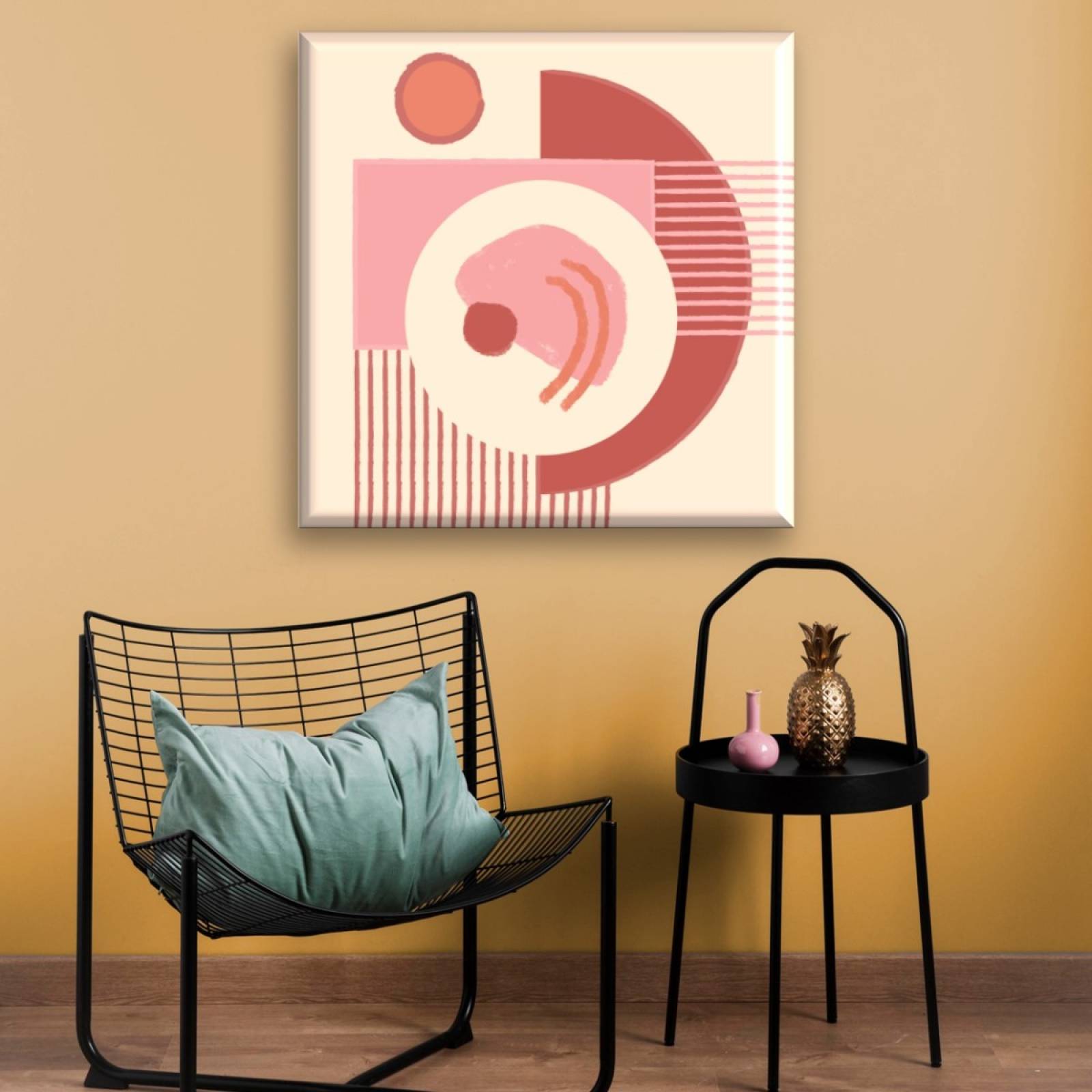 Cuadro Canva Decorativo Figuras Terracota 40X40 cm