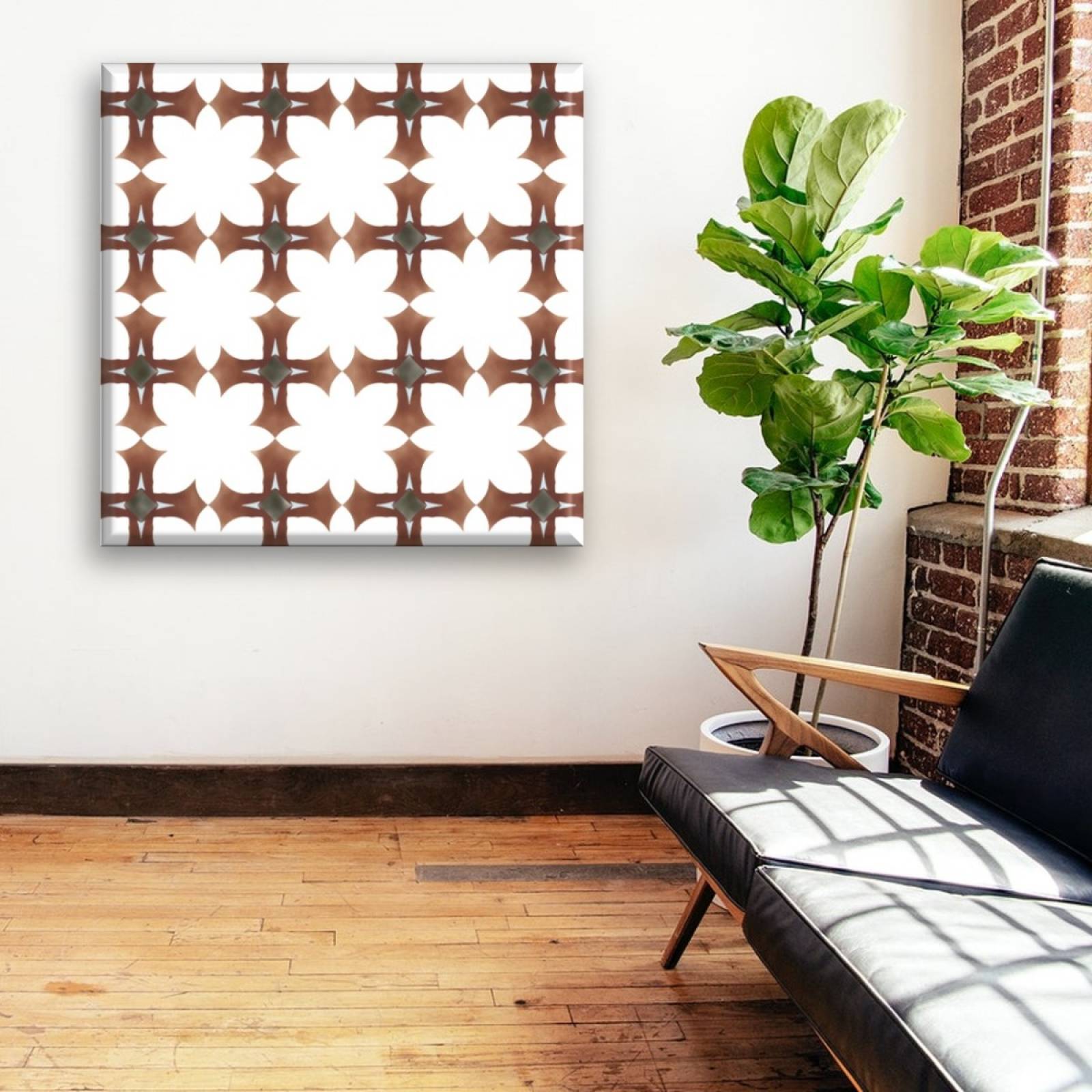 Cuadro Canva Decorativo Cruces 40X40 cm