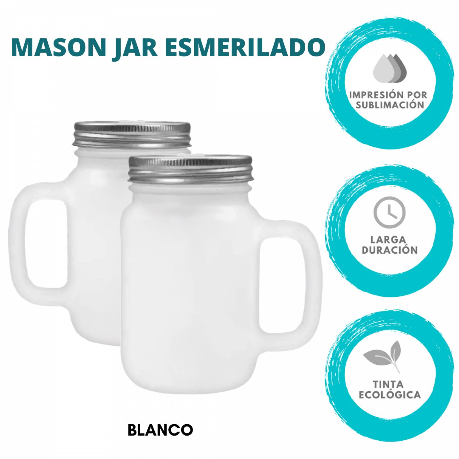 TARRO MASON PERSONALIZADO SIN SEÑAL 350 ML.