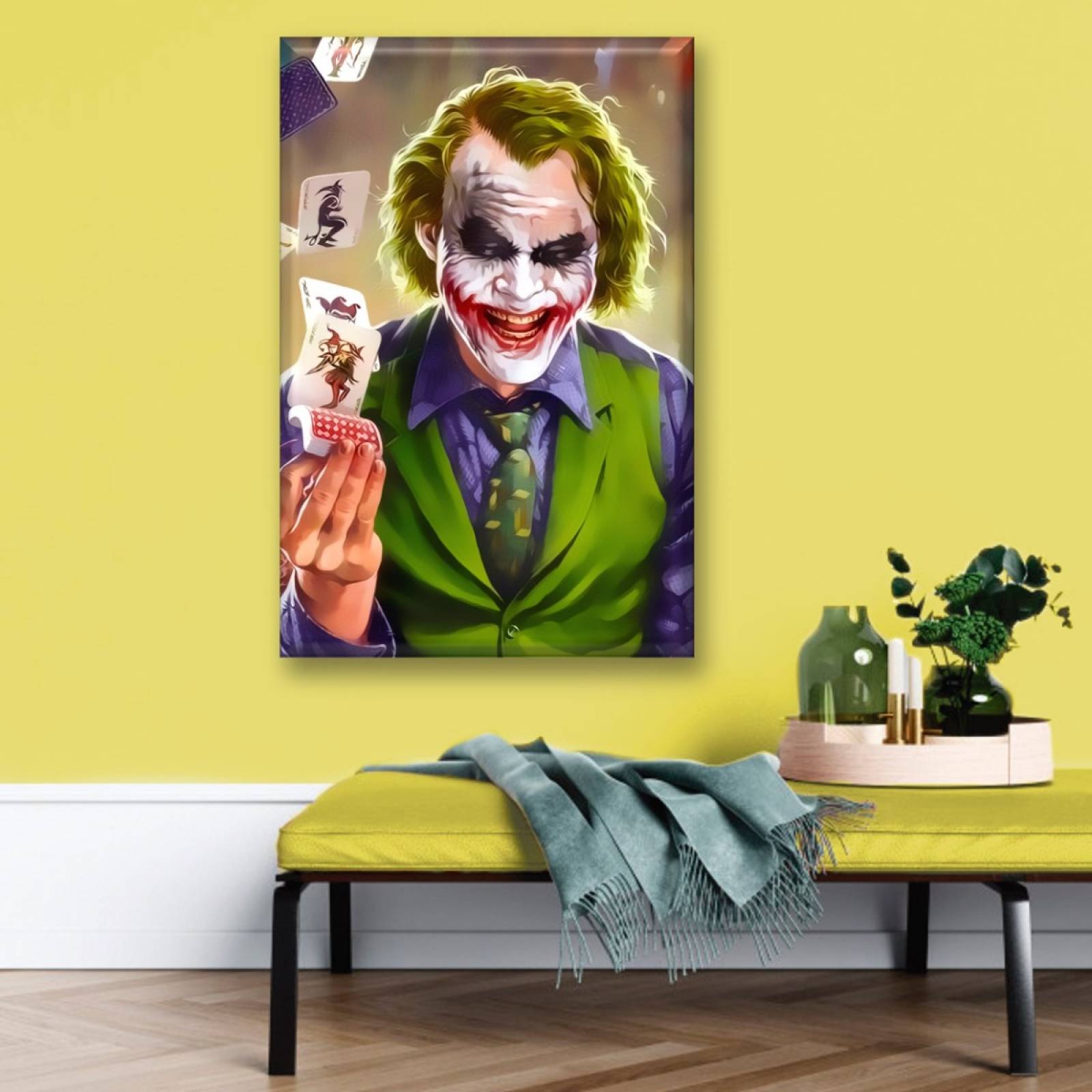 Cuadro Canva Decorativo Caballero De La Noche Joker 90X60 cm