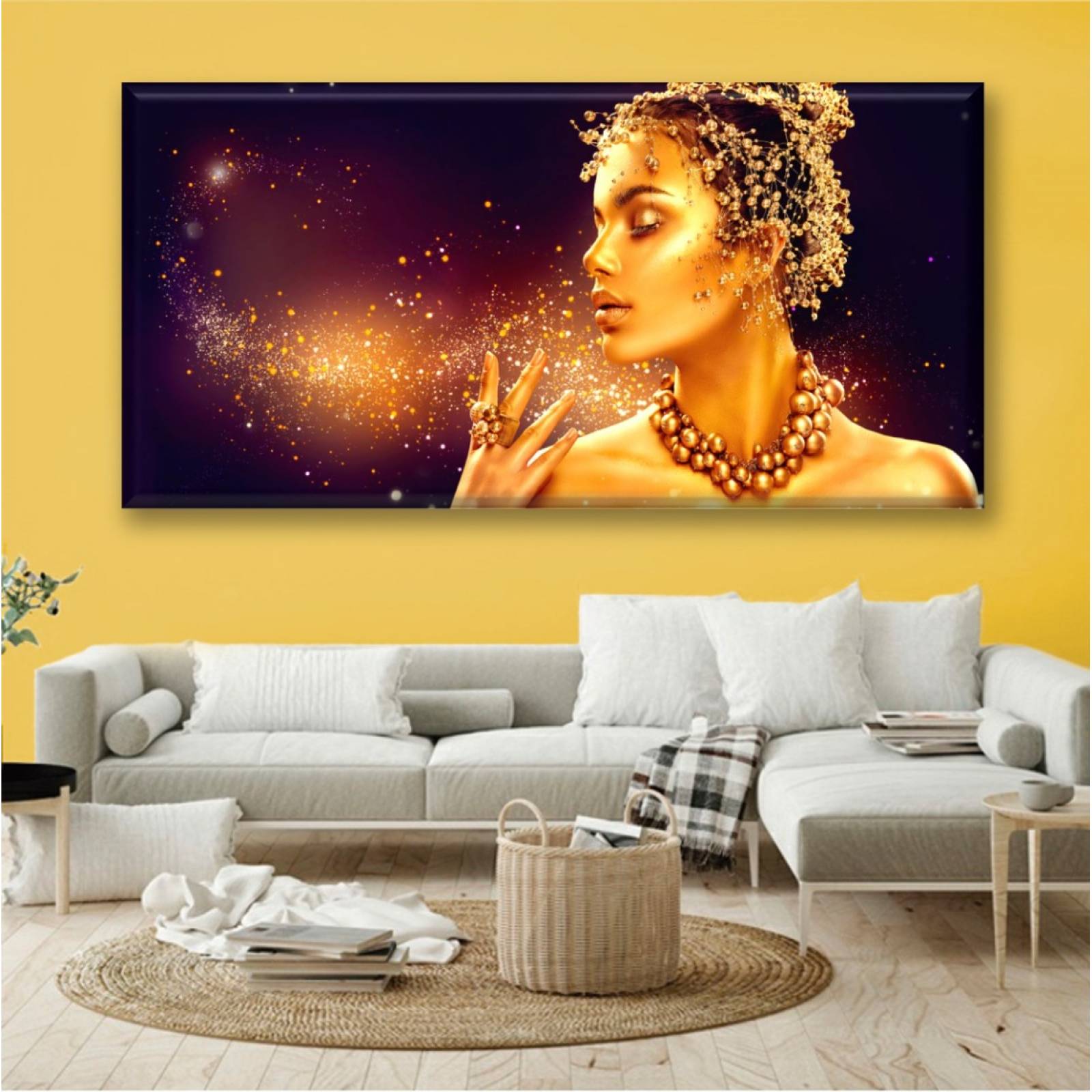 Cuadro Canva Decorativo Shimmer 30X60 cm