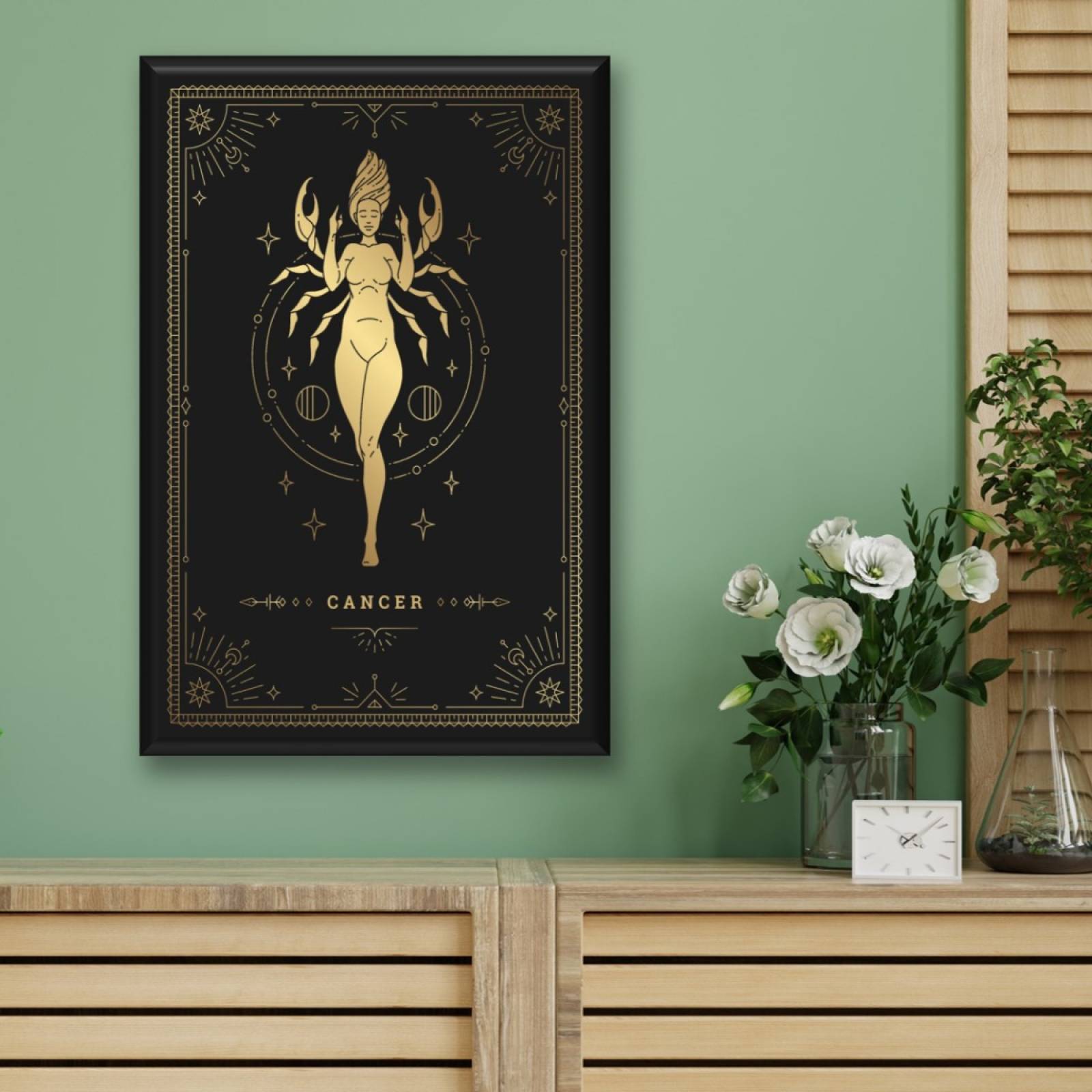 Cuadro Canva Decorativo Cancer 60X40 cm