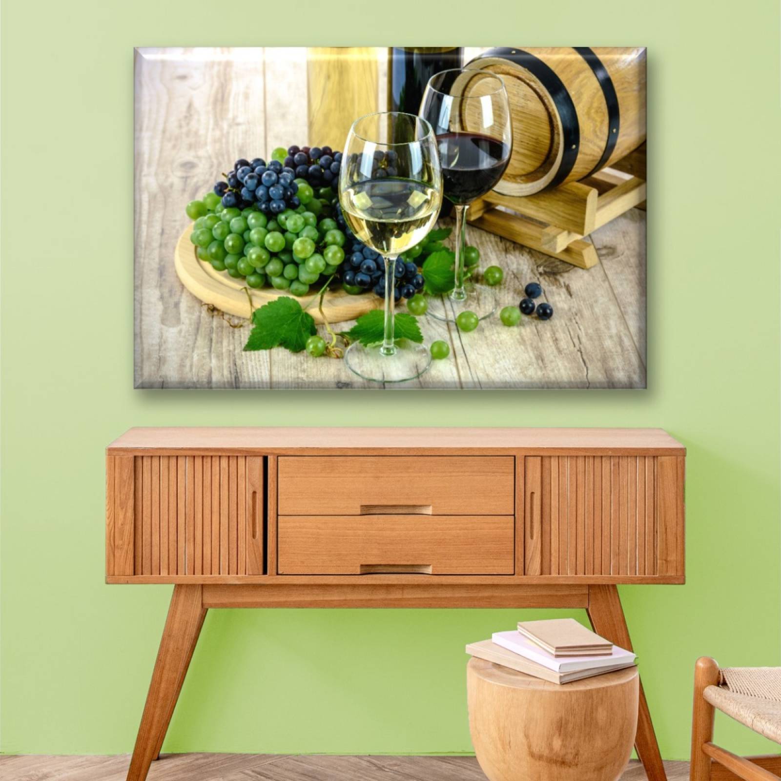 Cuadro Canva Decorativo Copas De Vino 60X40 cm